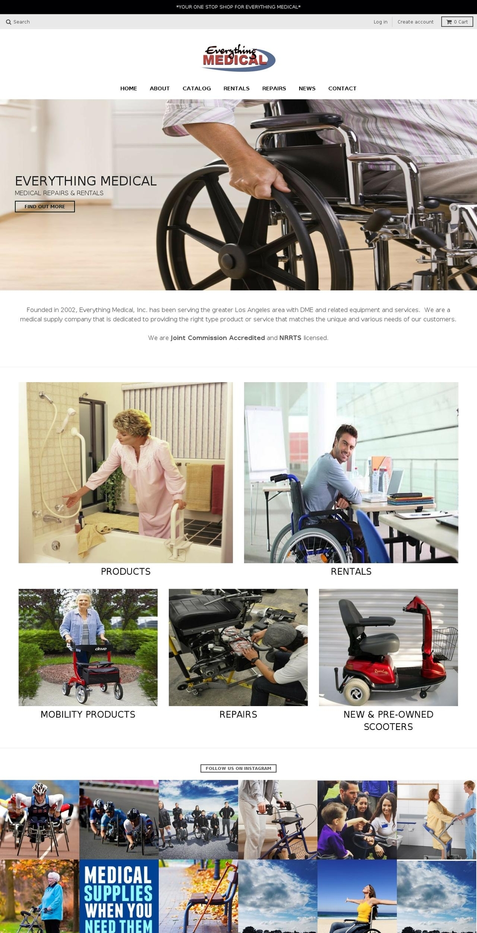 EM Shopify theme site example evmedus.com