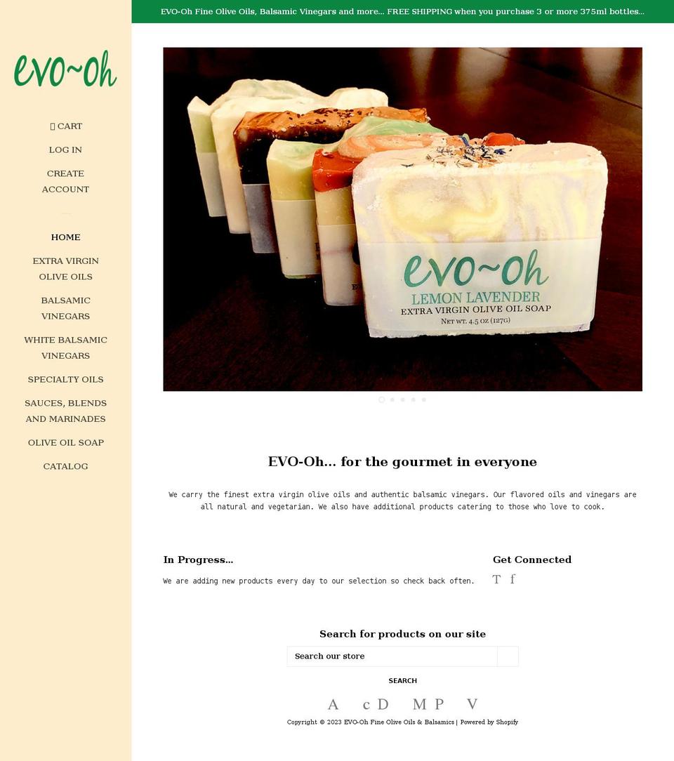 evo-oh.com — Shopify storefront screenshot