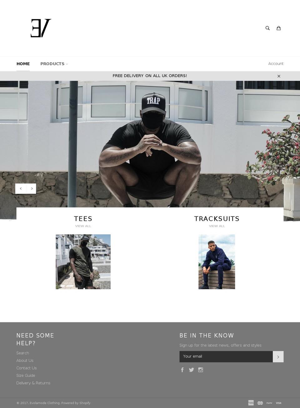 evolamode.com shopify website screenshot