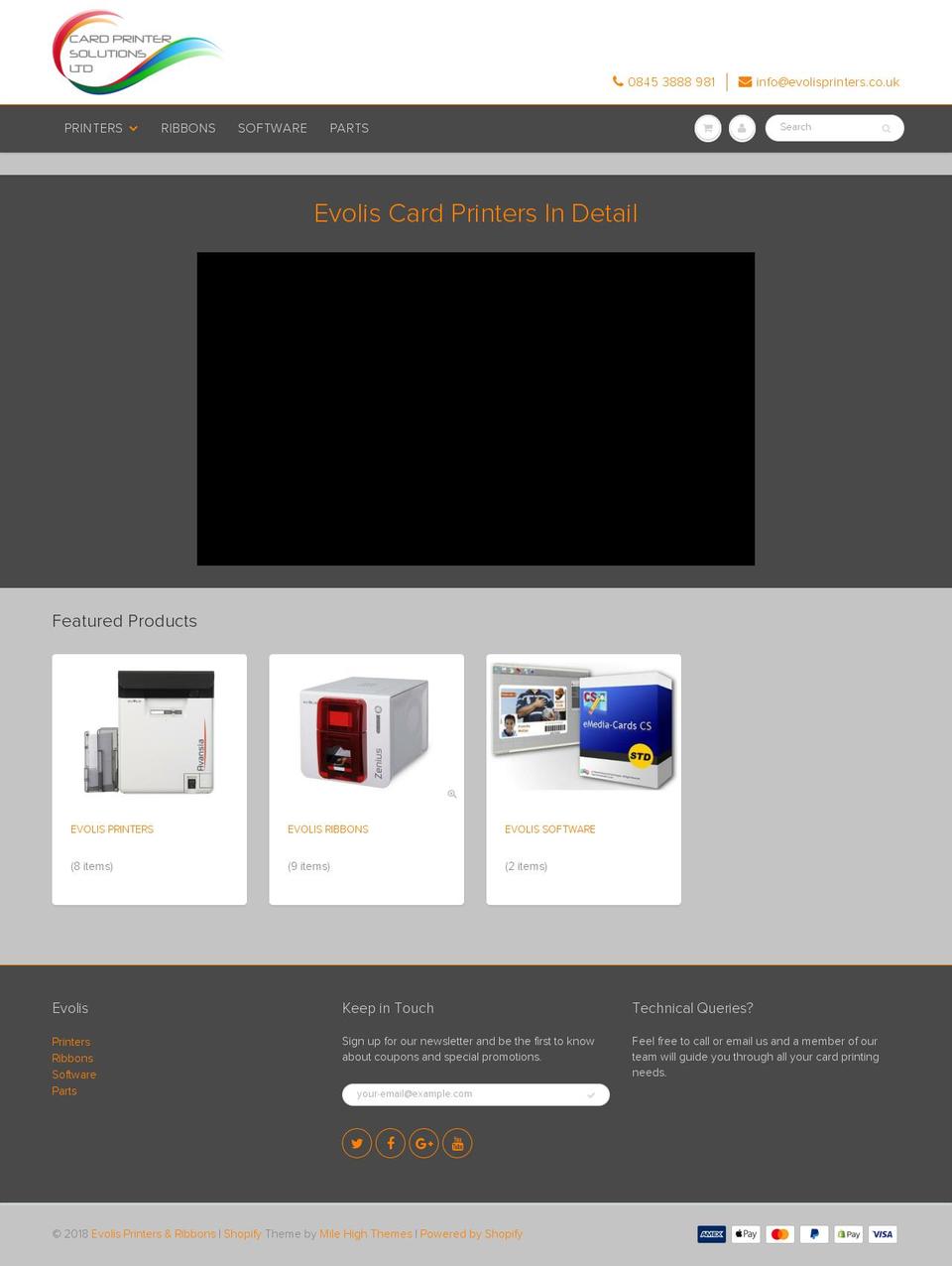 CPS Current Shopify theme site example evolisribbons.com