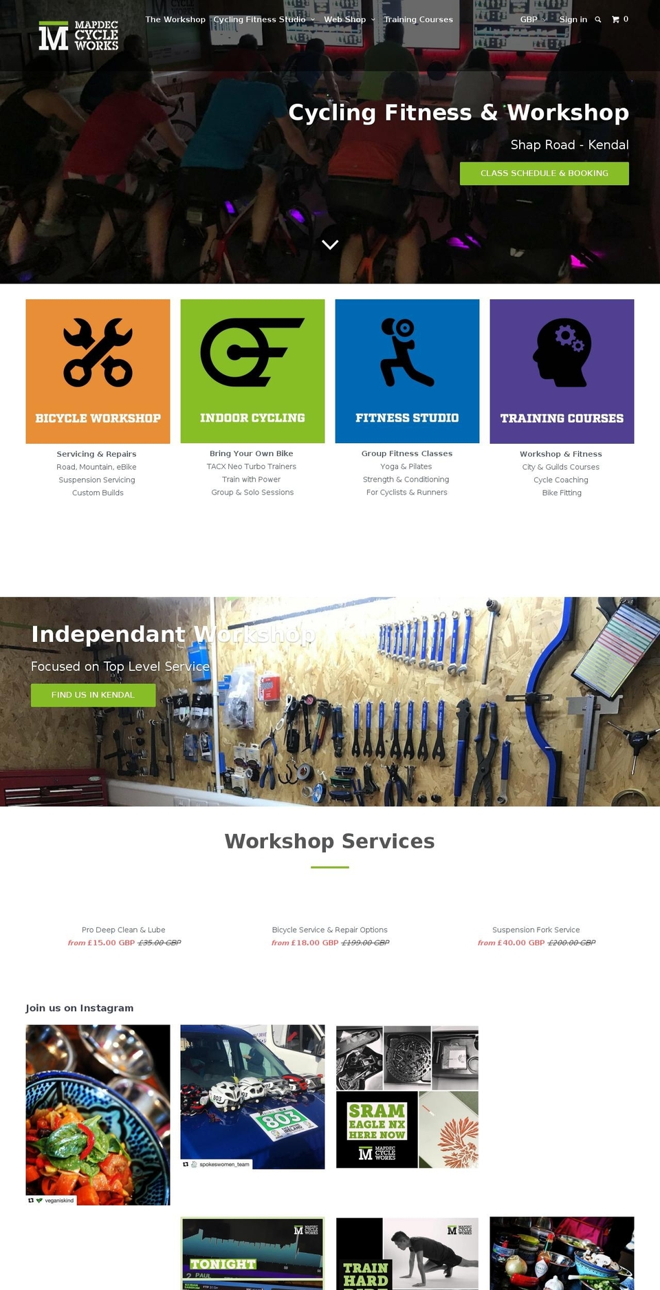 Mapdec Cycle Works - 2 Booking Forms Shopify theme site example evolo-cyclewear.com