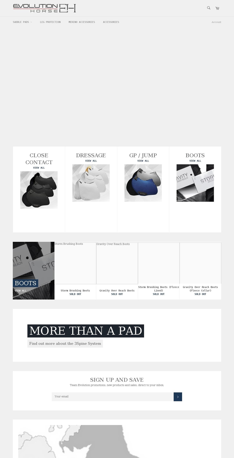 evolutionhorse.com — Shopify storefront screenshot