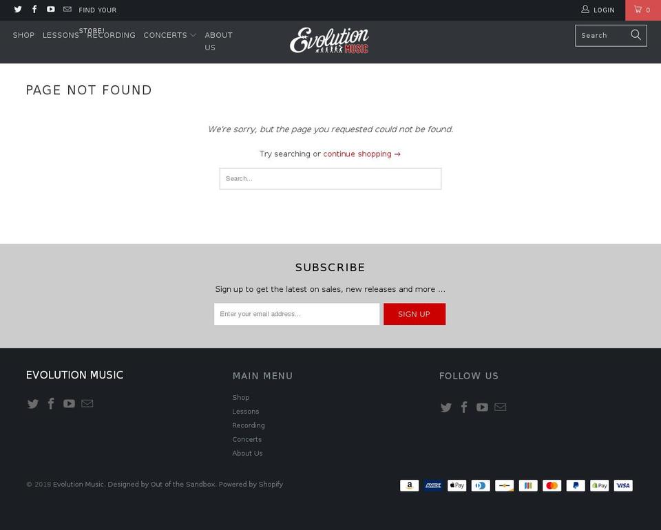turbo-shopify-theme-June-22-2017-December-15-2017 Shopify theme site example evolutionmusictour.com