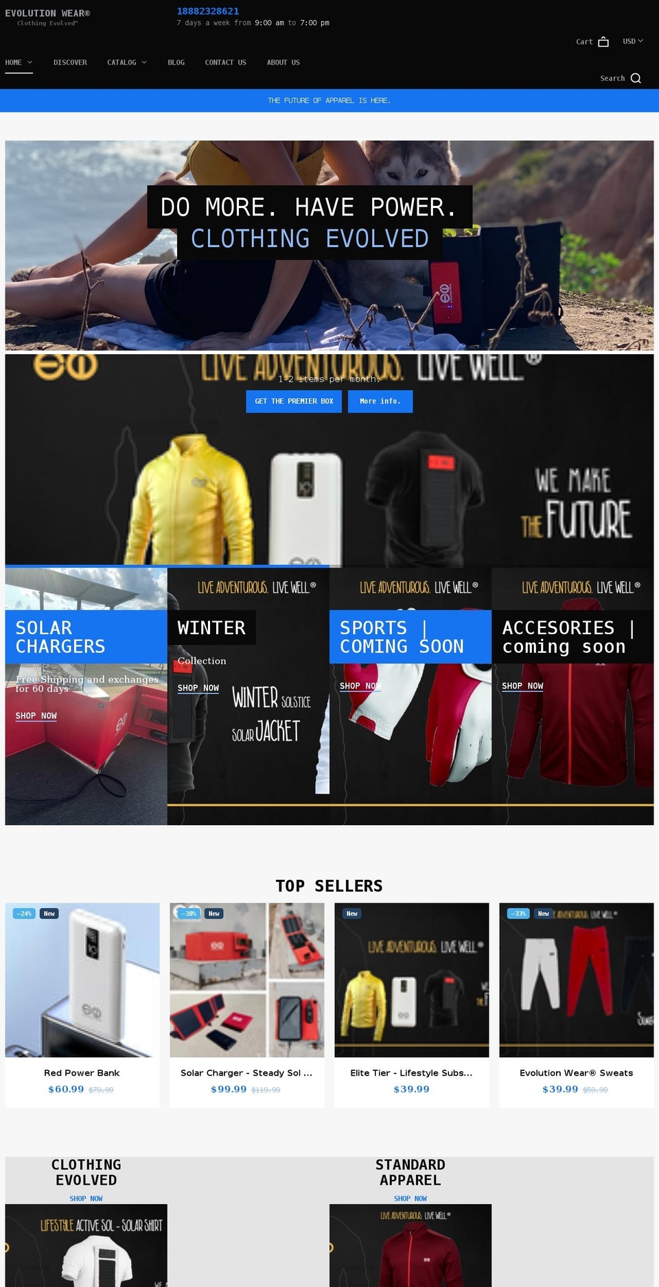 Sports Shopify theme site example evolutionwear.co