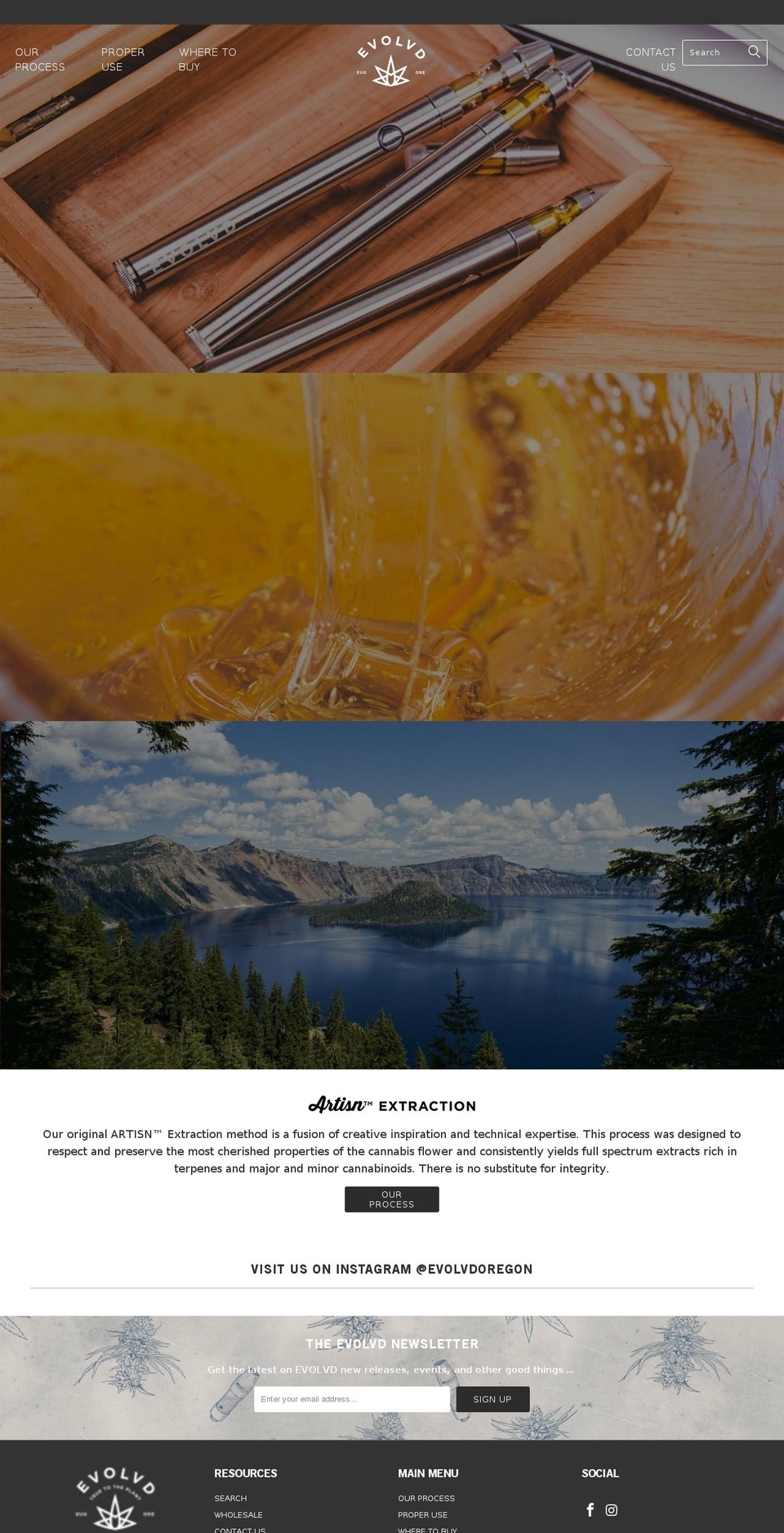 evolvdoregon.com — Shopify storefront screenshot