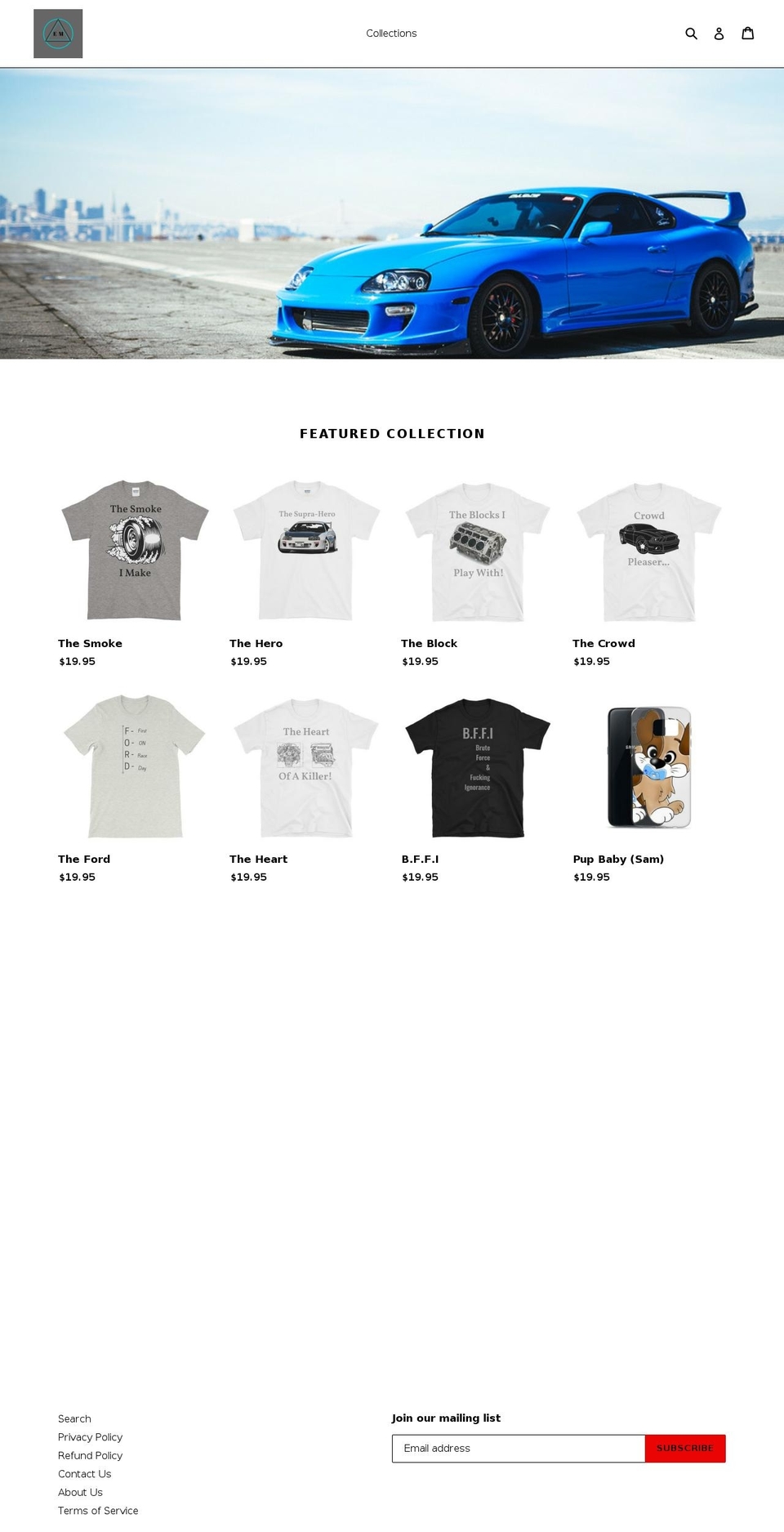evolvedmarket.com — Shopify storefront screenshot