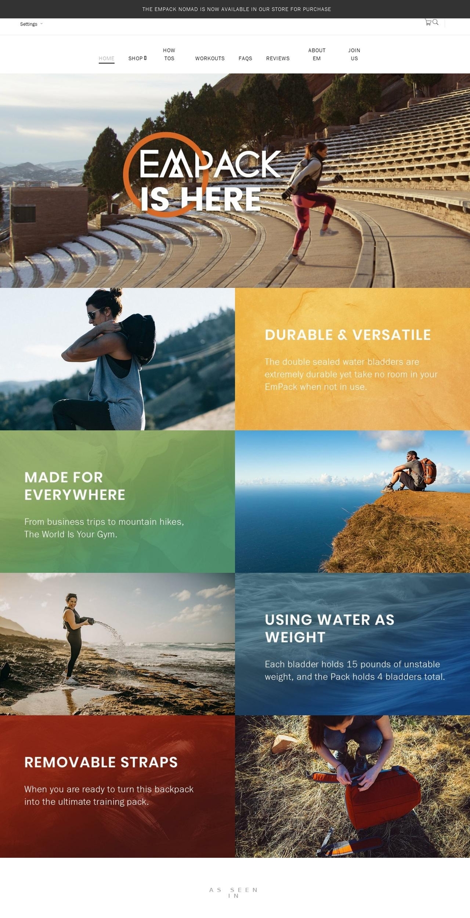evolvedmotion.com — Shopify storefront screenshot