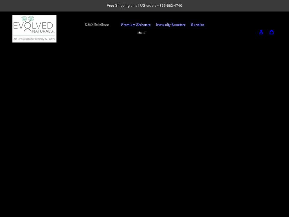 evolvednaturals.com shopify website screenshot