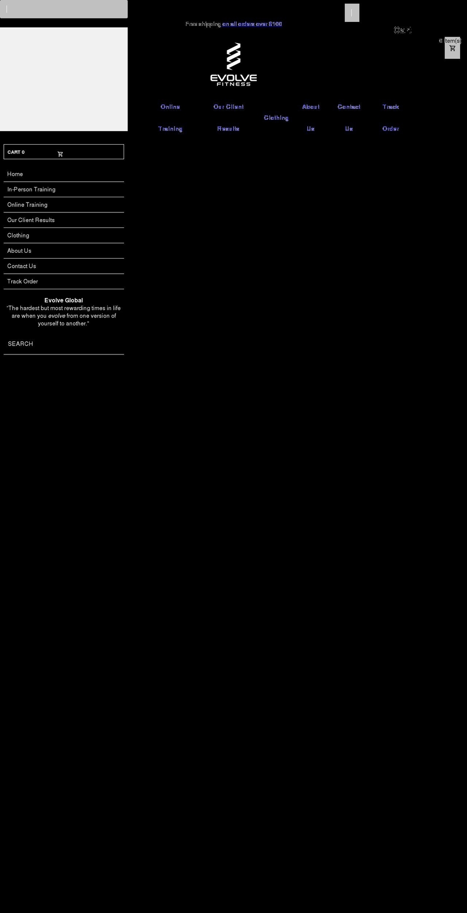 evolveglobal.net shopify website screenshot
