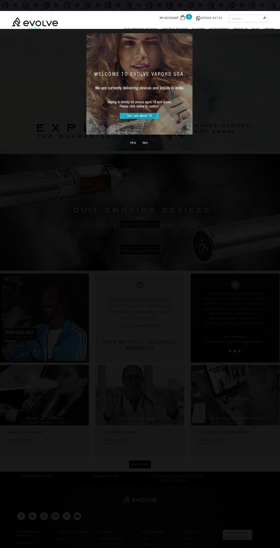 evolveindiaplease.com — Shopify storefront screenshot