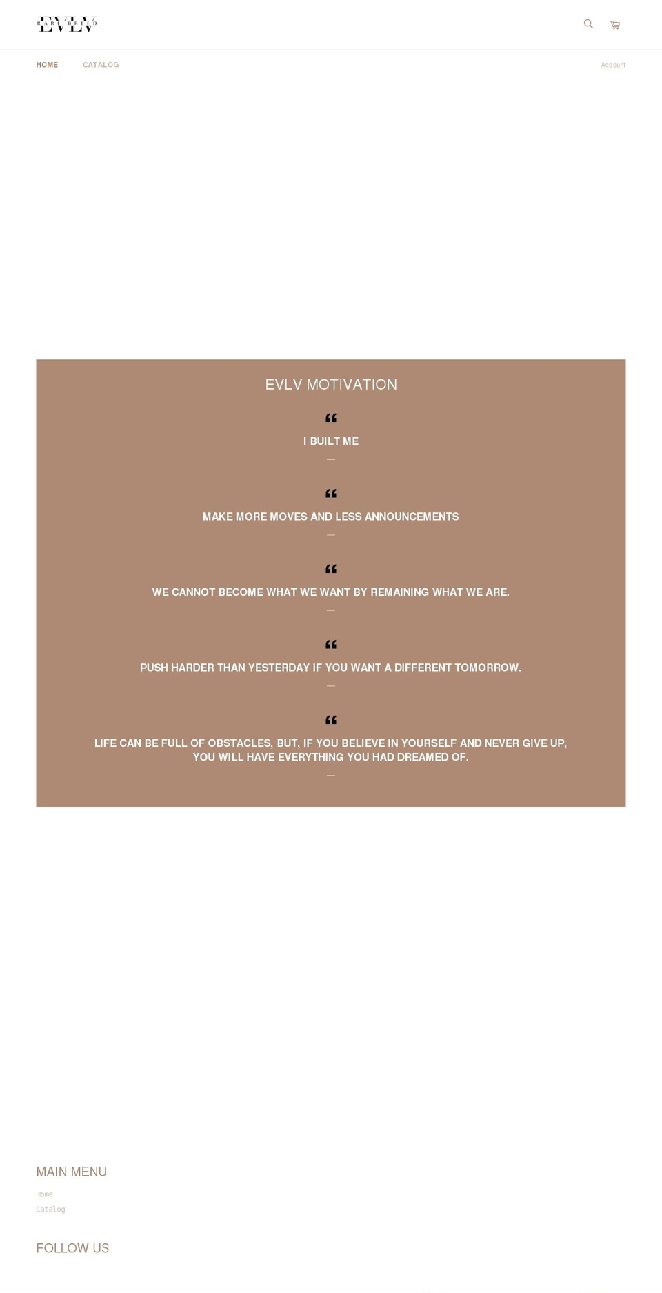 evolverarebreed.com shopify website screenshot