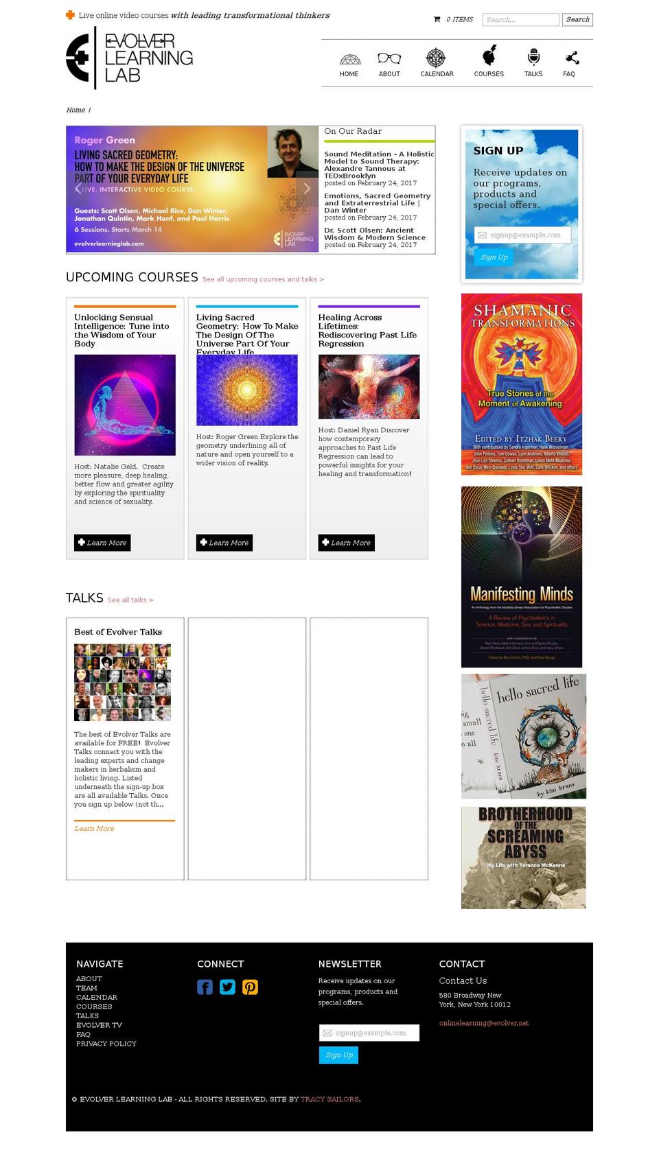 evolverintensives.com shopify website screenshot