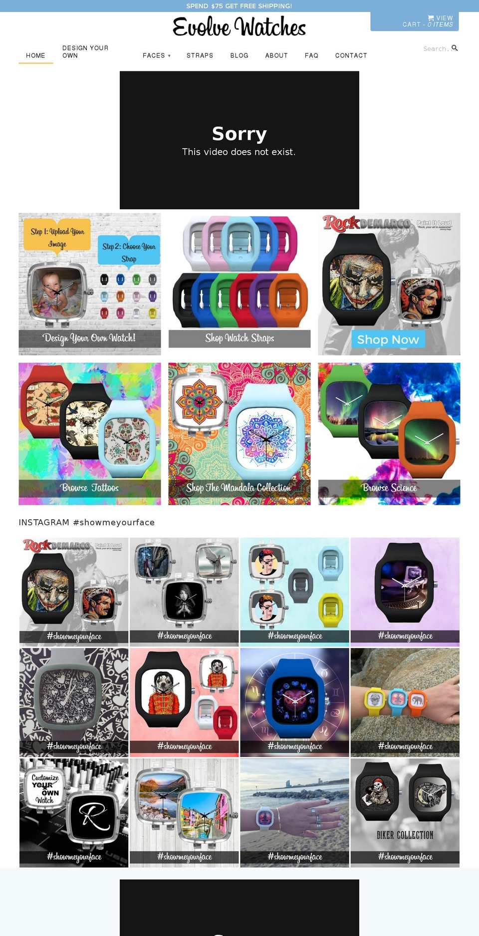 evolvewatches.com shopify website screenshot