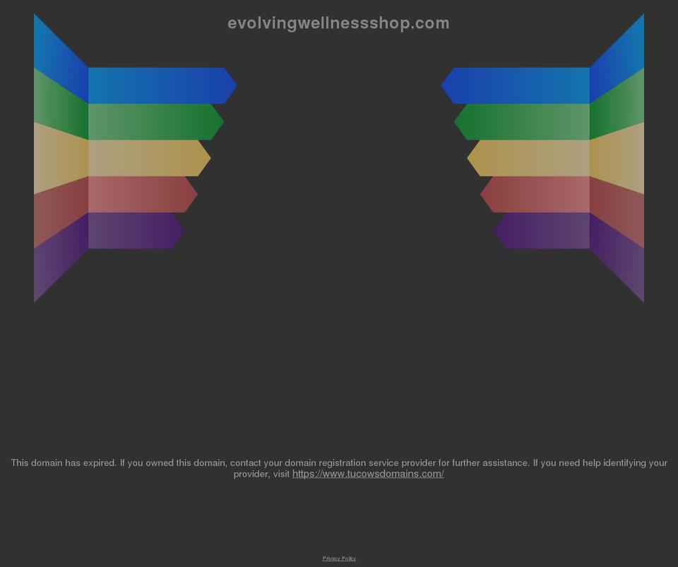 evolvingwellnessshop.com shopify website screenshot