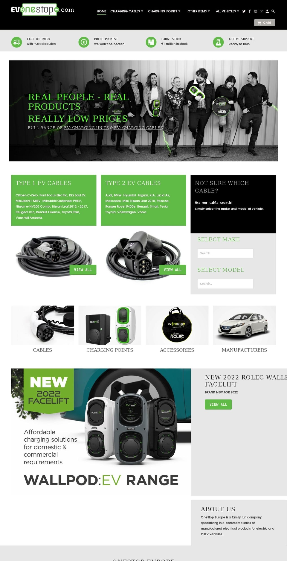 evonestop.com shopify website screenshot