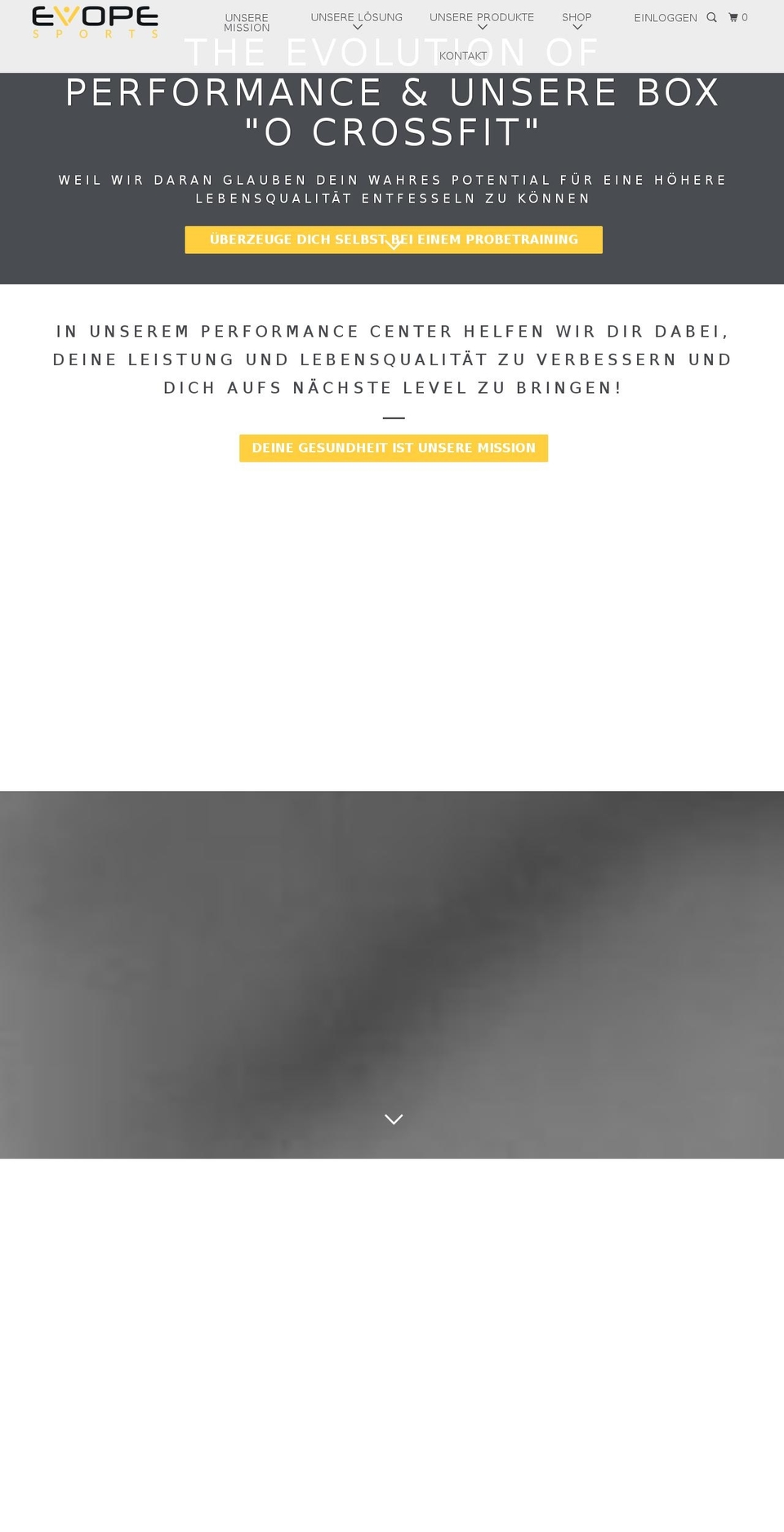 evope-sports.com — Shopify storefront screenshot