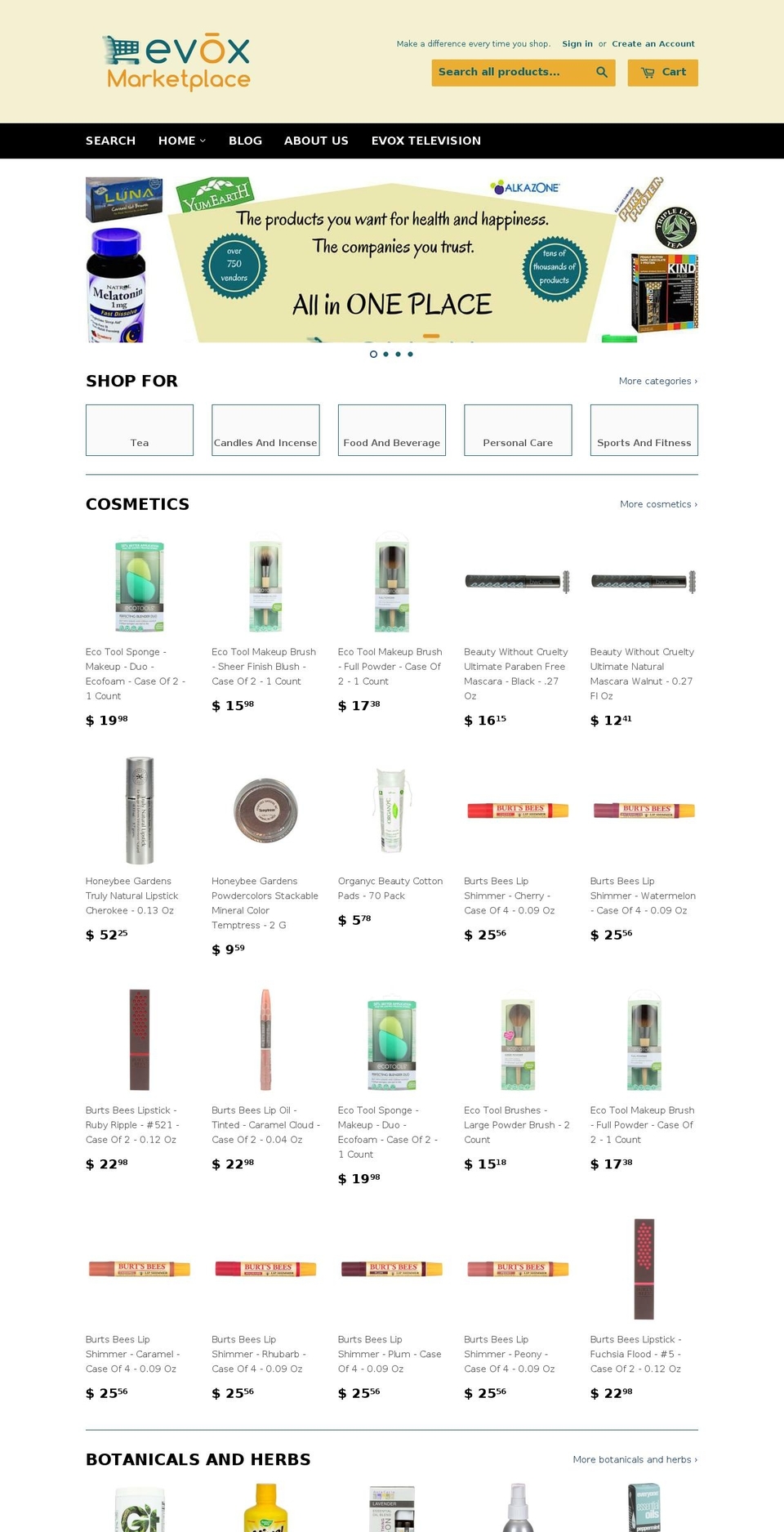 evox.market shopify website screenshot