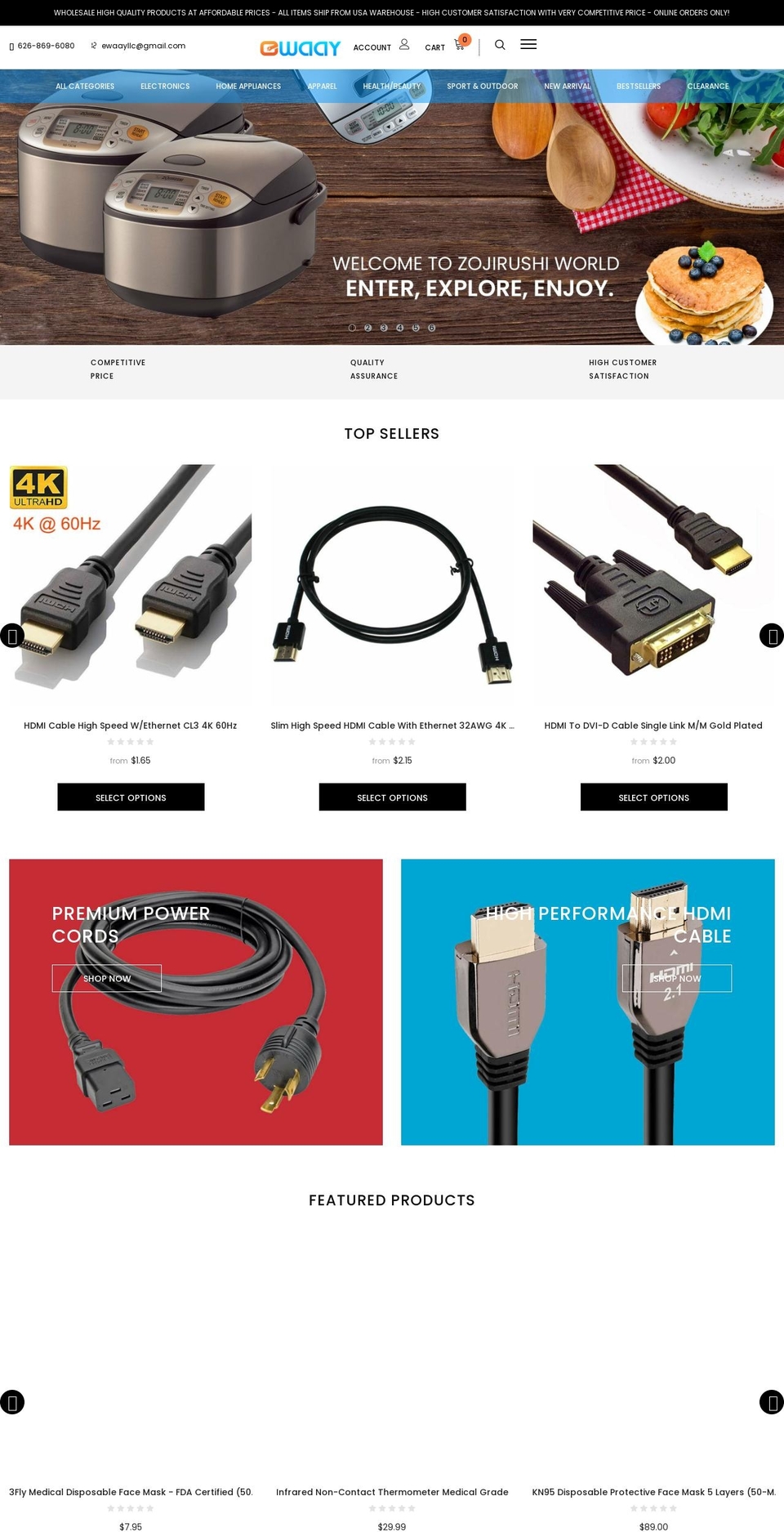ewaay.com shopify website screenshot
