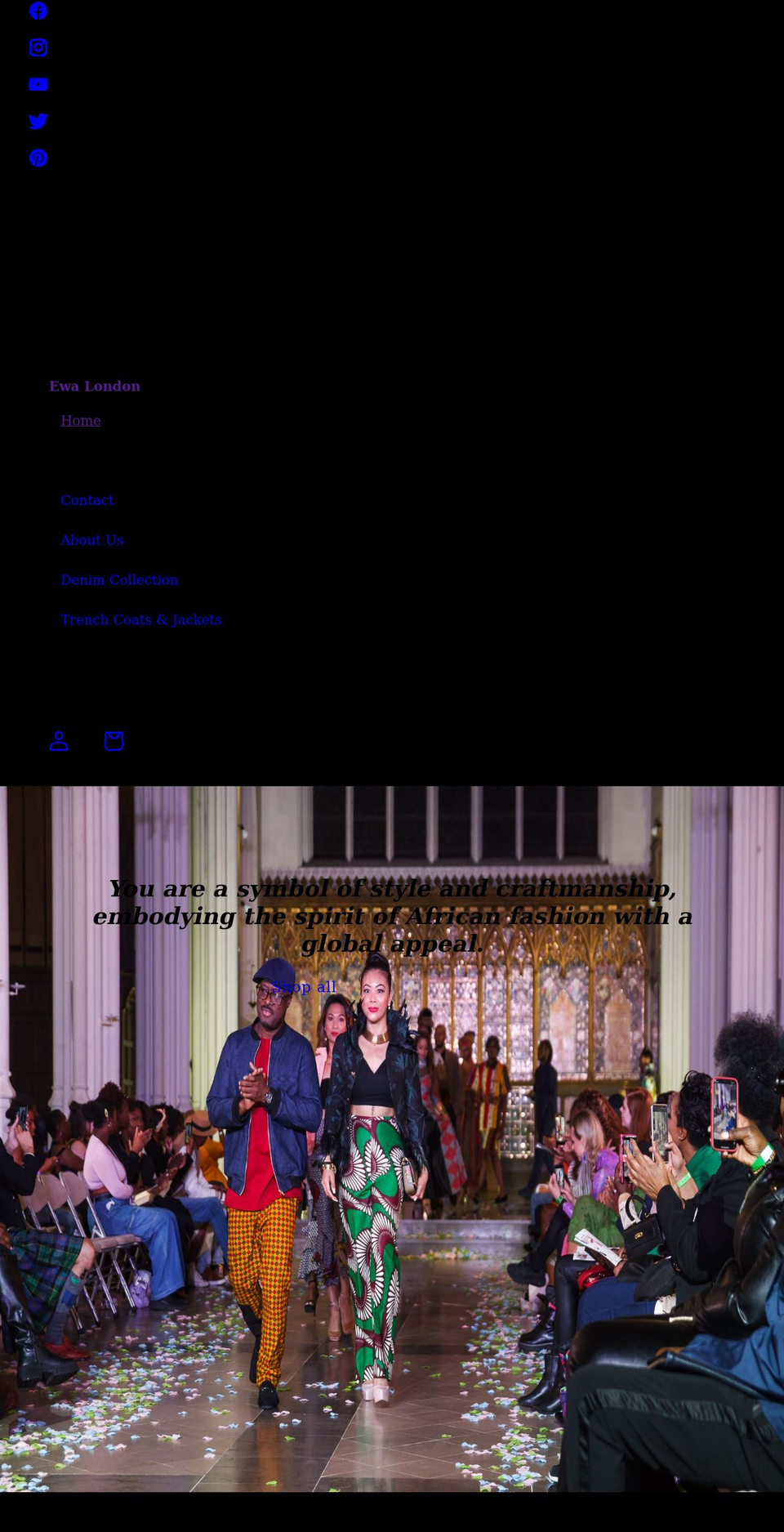 ewalondon.com shopify website screenshot