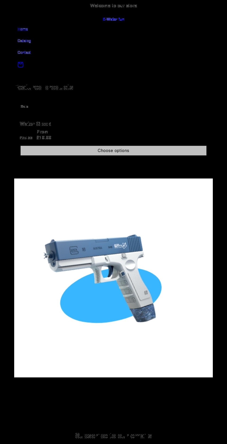 ewaterfun.com shopify website screenshot