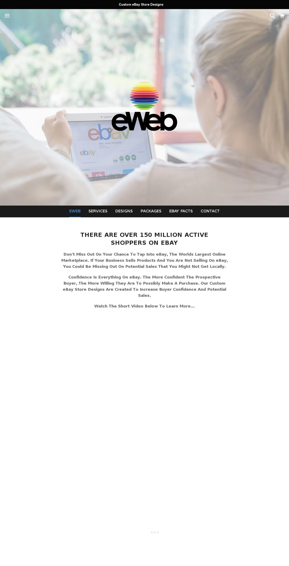 ewebteam.net shopify website screenshot