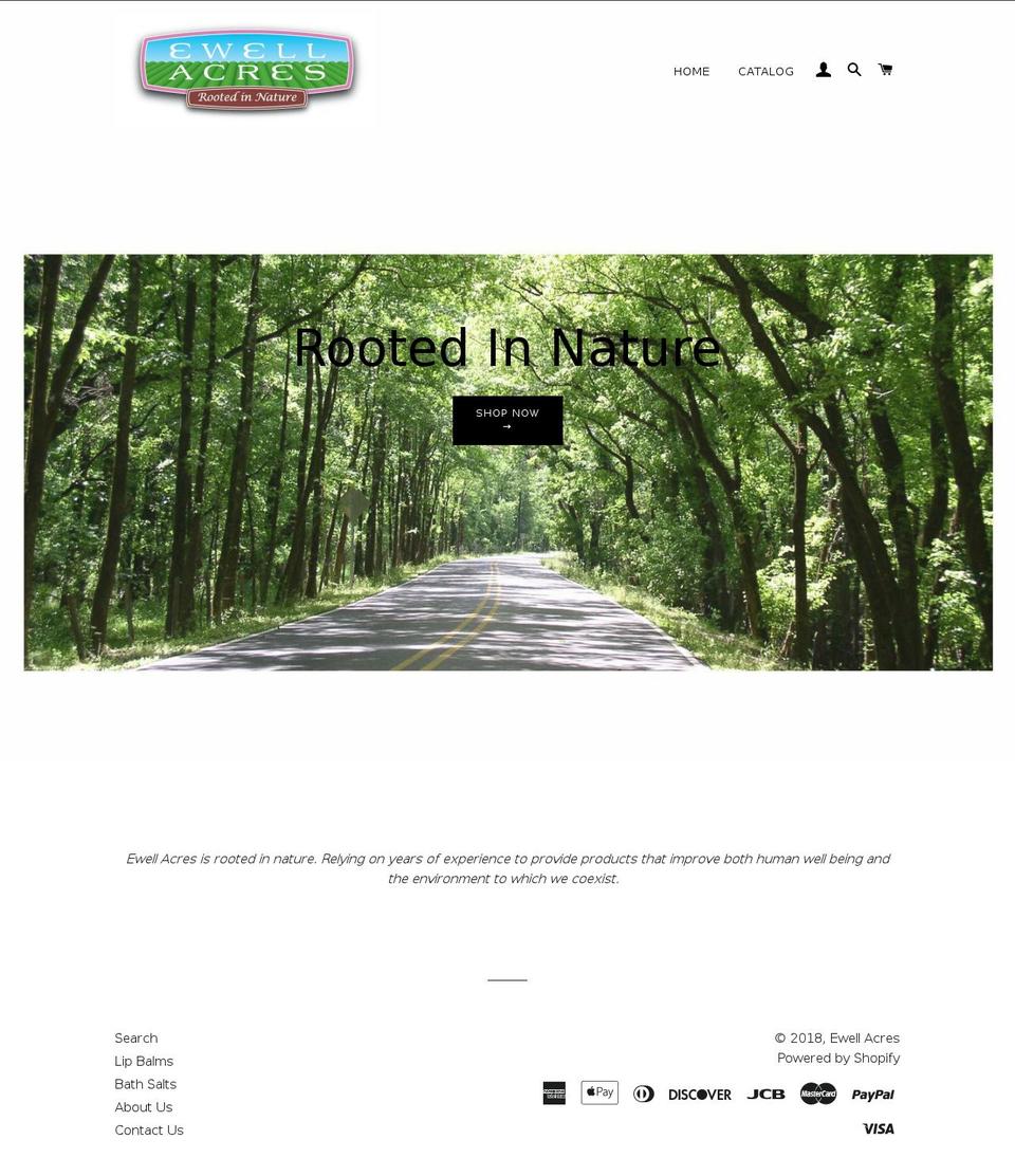 ewellacres.com — Shopify storefront screenshot