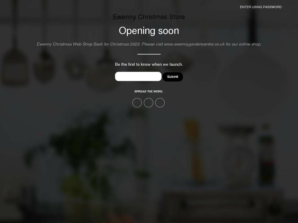 ewennychristmas.co.uk shopify website screenshot