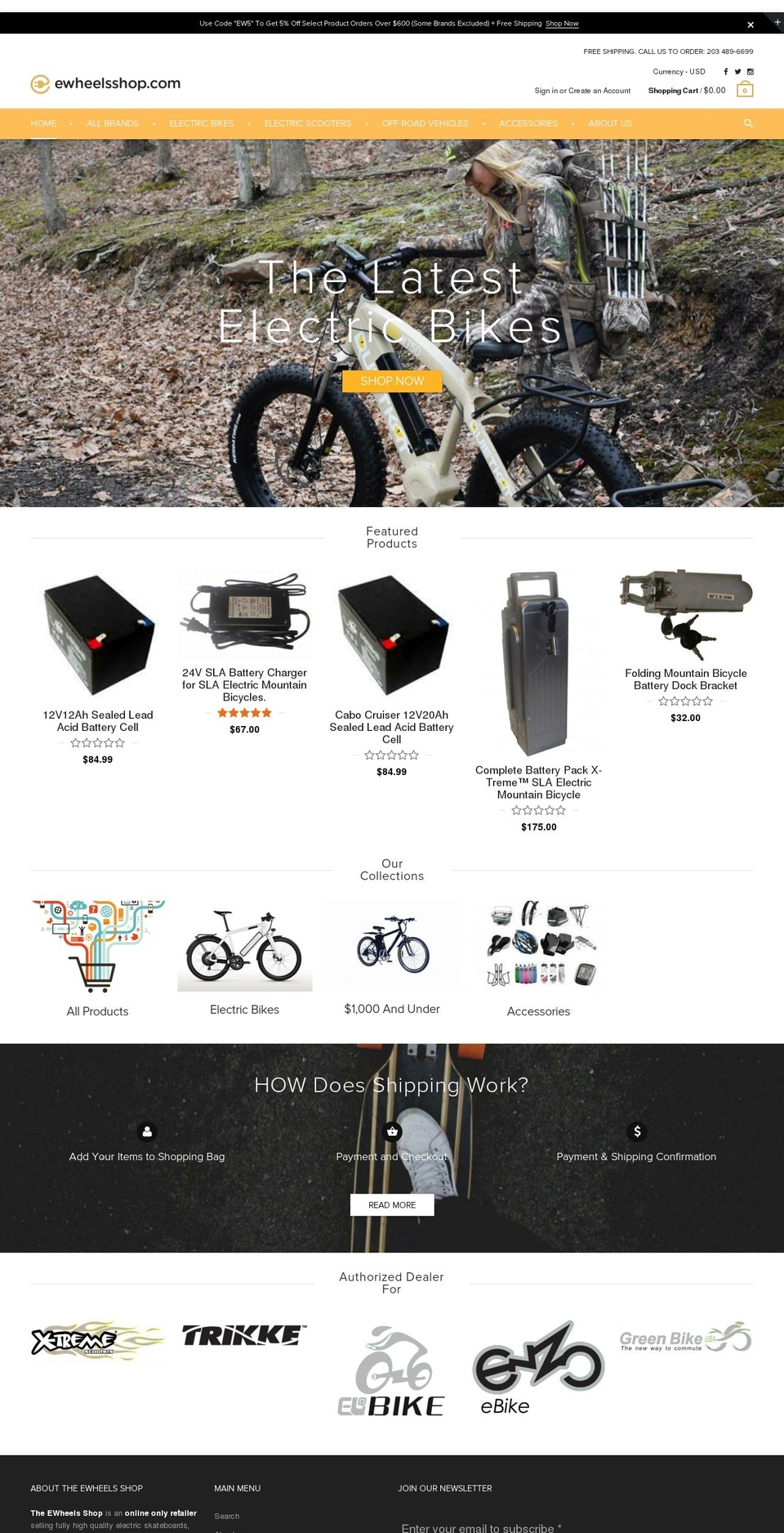 ewheelsshop.myshopify.com — Shopify storefront screenshot