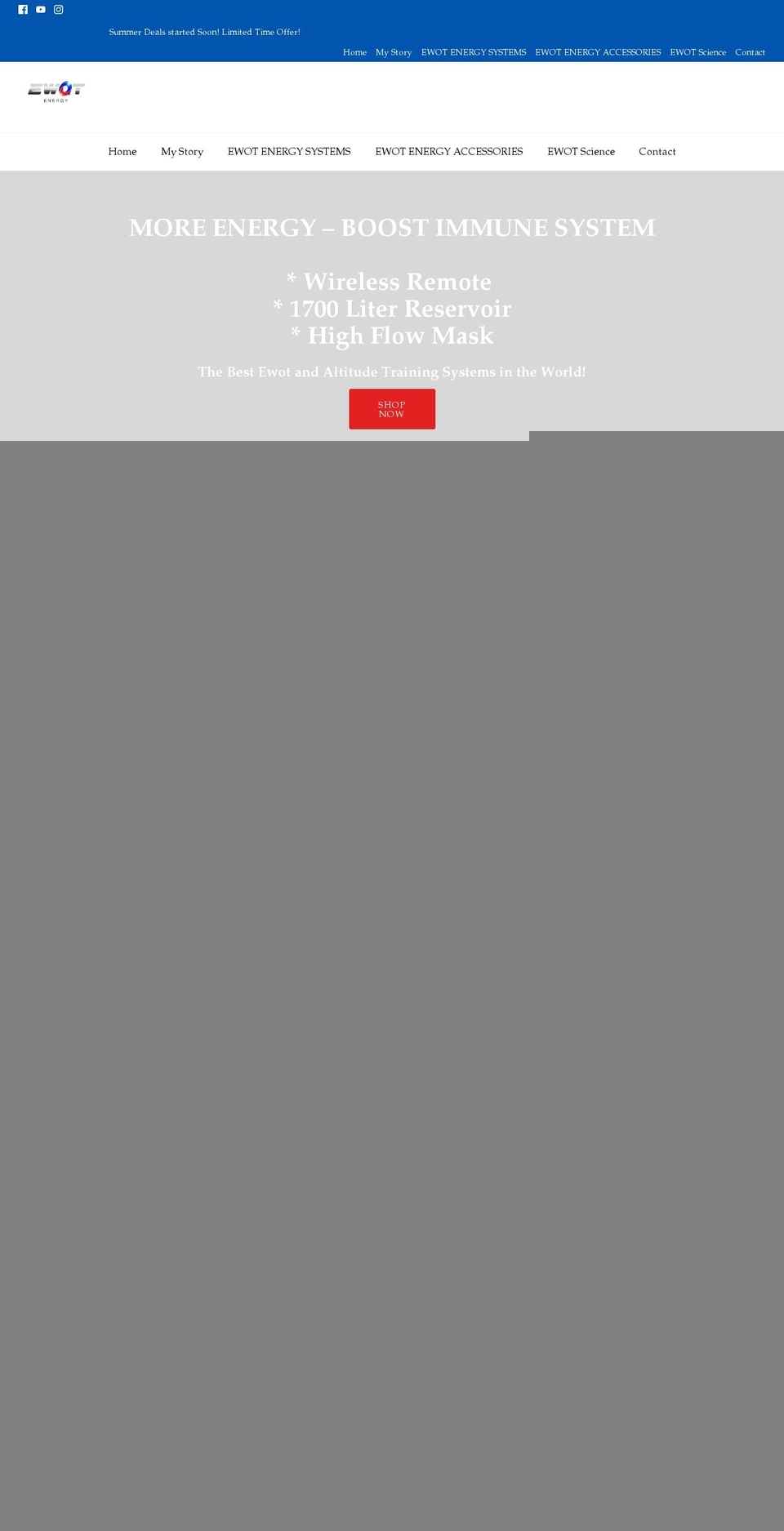 ewotenergy.com shopify website screenshot