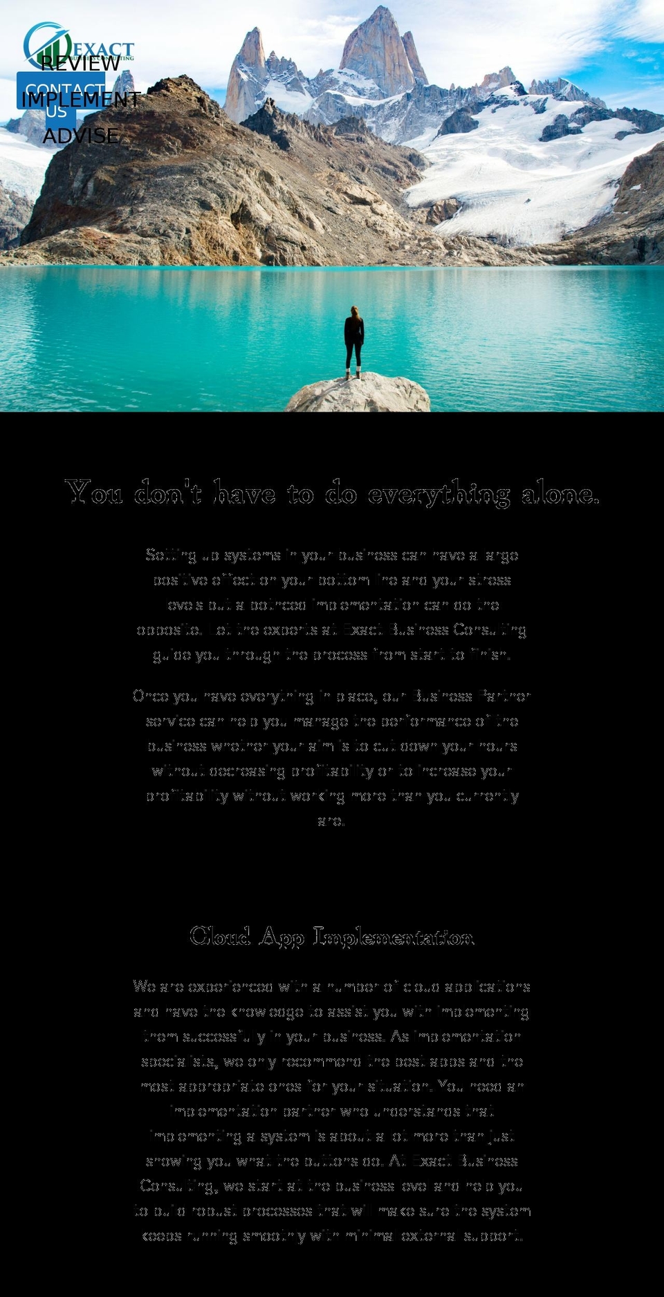 exactconsulting.com.au shopify website screenshot