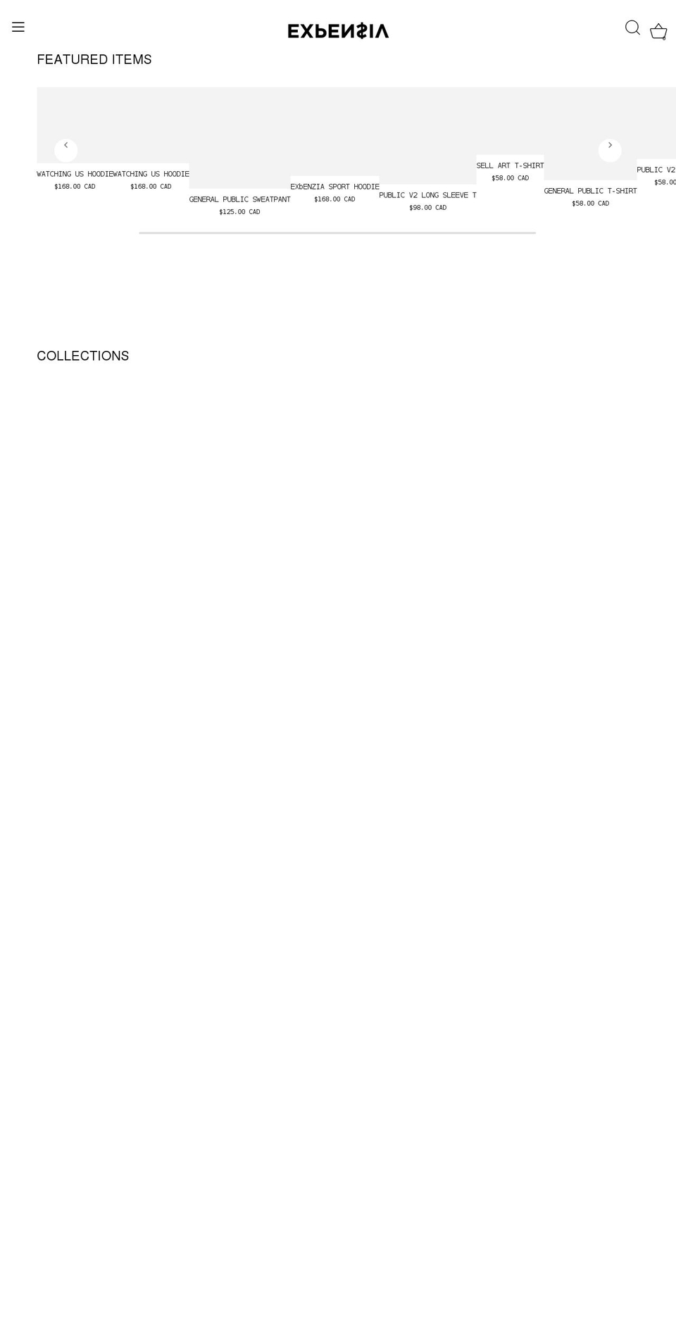 exbenzia.com — Shopify storefront screenshot