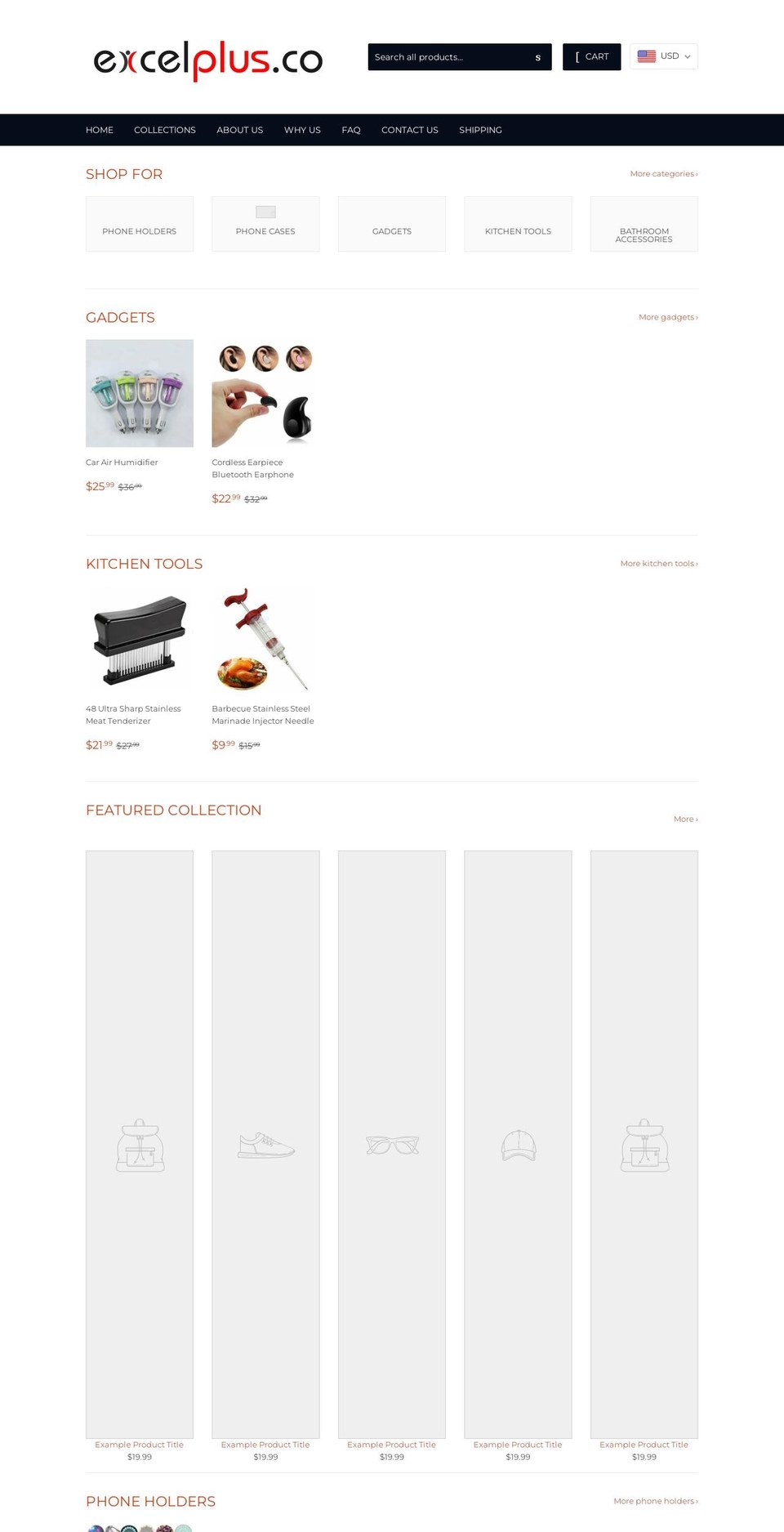 excelplus.co shopify website screenshot