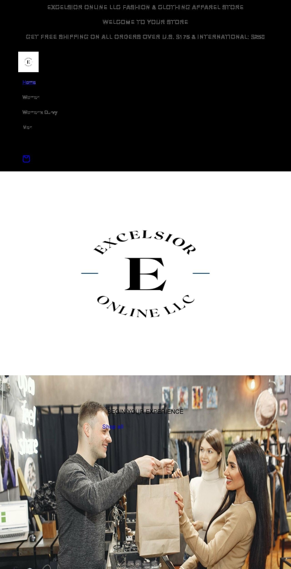 excelsioronlinellc.com shopify website screenshot
