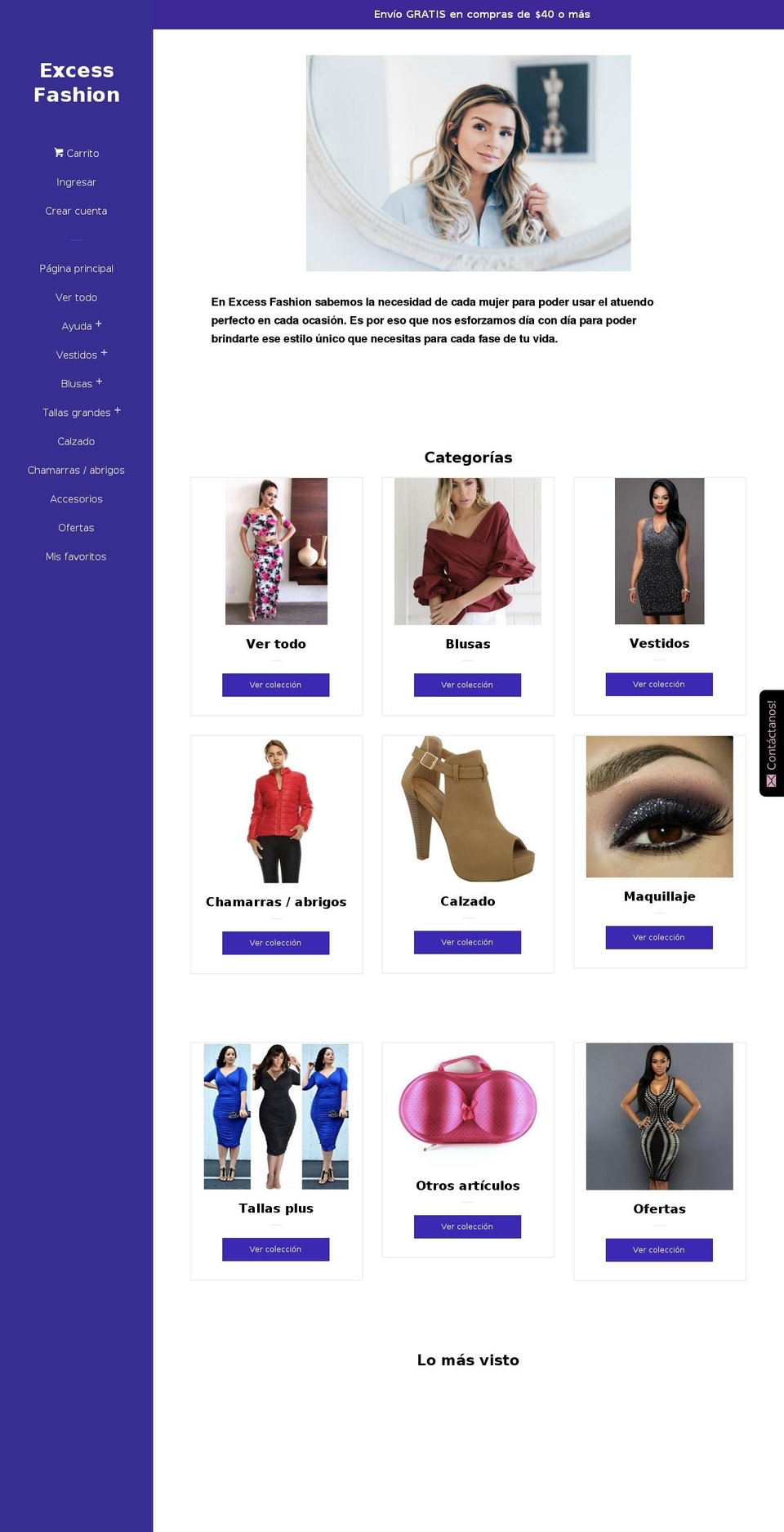 excess-fashion.com — Shopify storefront screenshot
