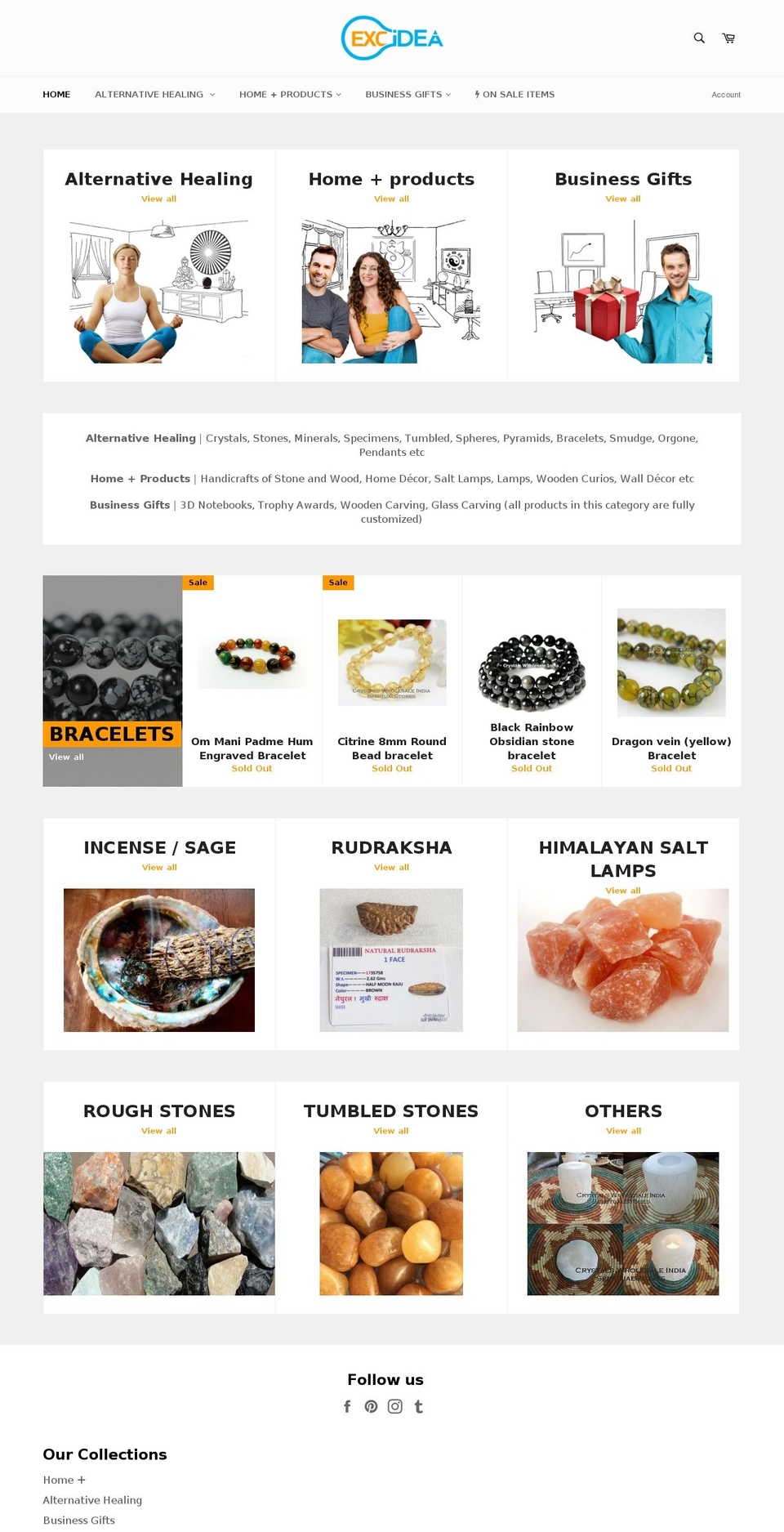 excidea.com — Shopify storefront screenshot