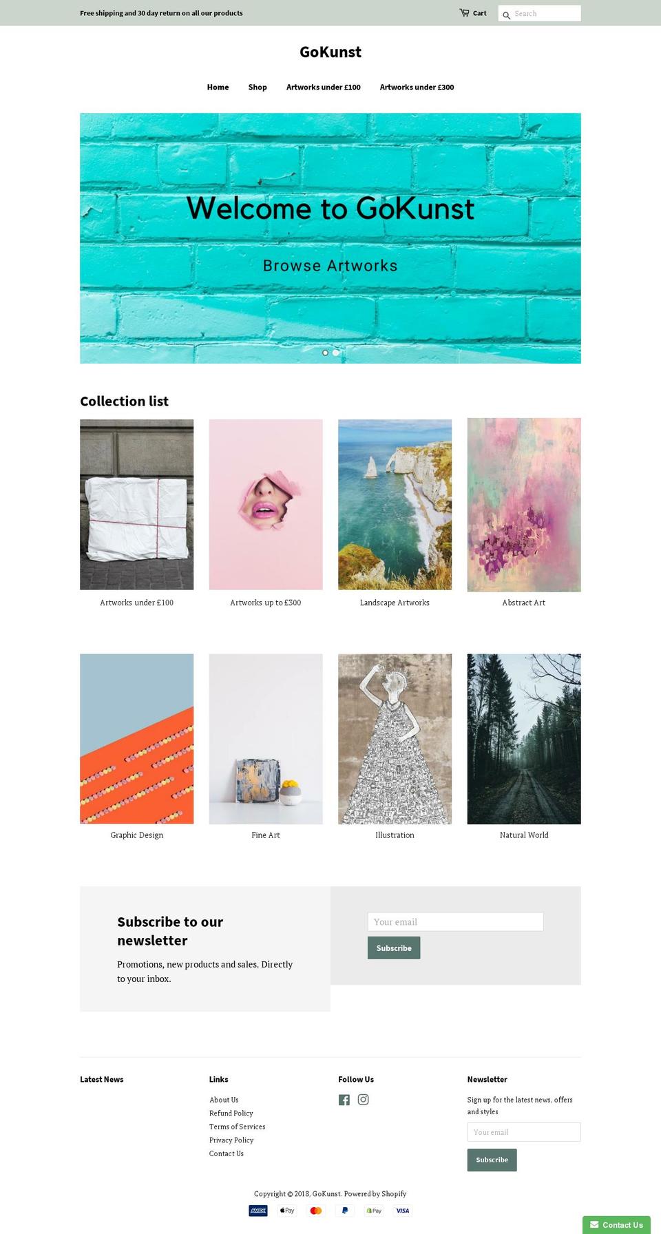 excitinggoods.com — Shopify storefront screenshot