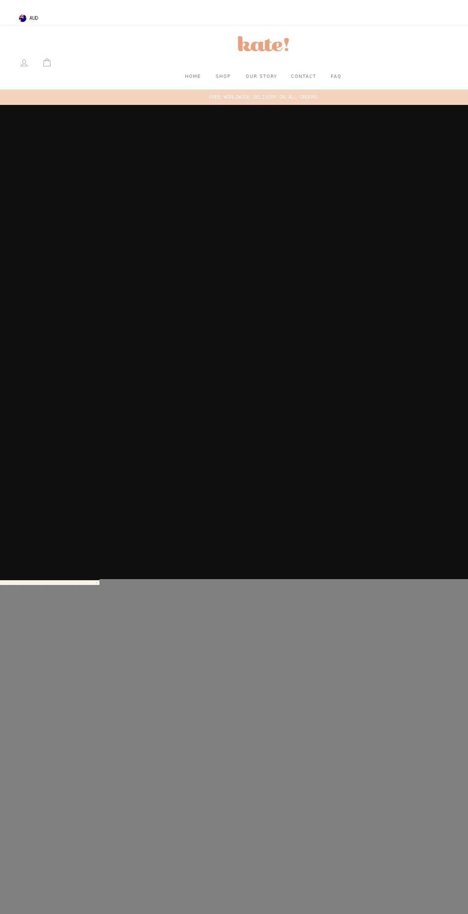 exclaimedkate.com shopify website screenshot