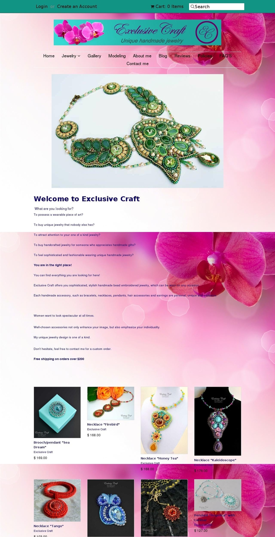 exclusivecraftforyou.com shopify website screenshot