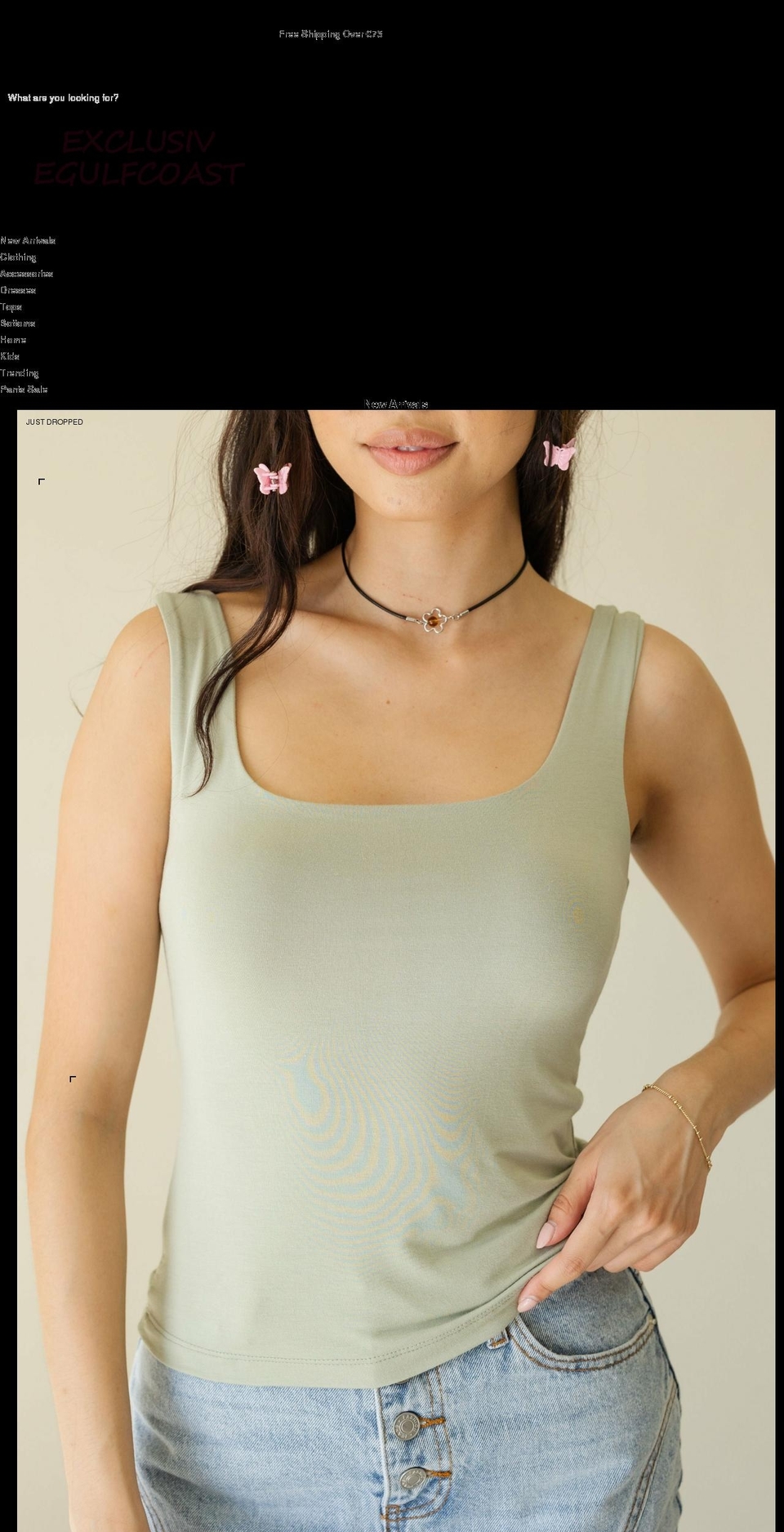exclusivegulfcoast.com shopify website screenshot