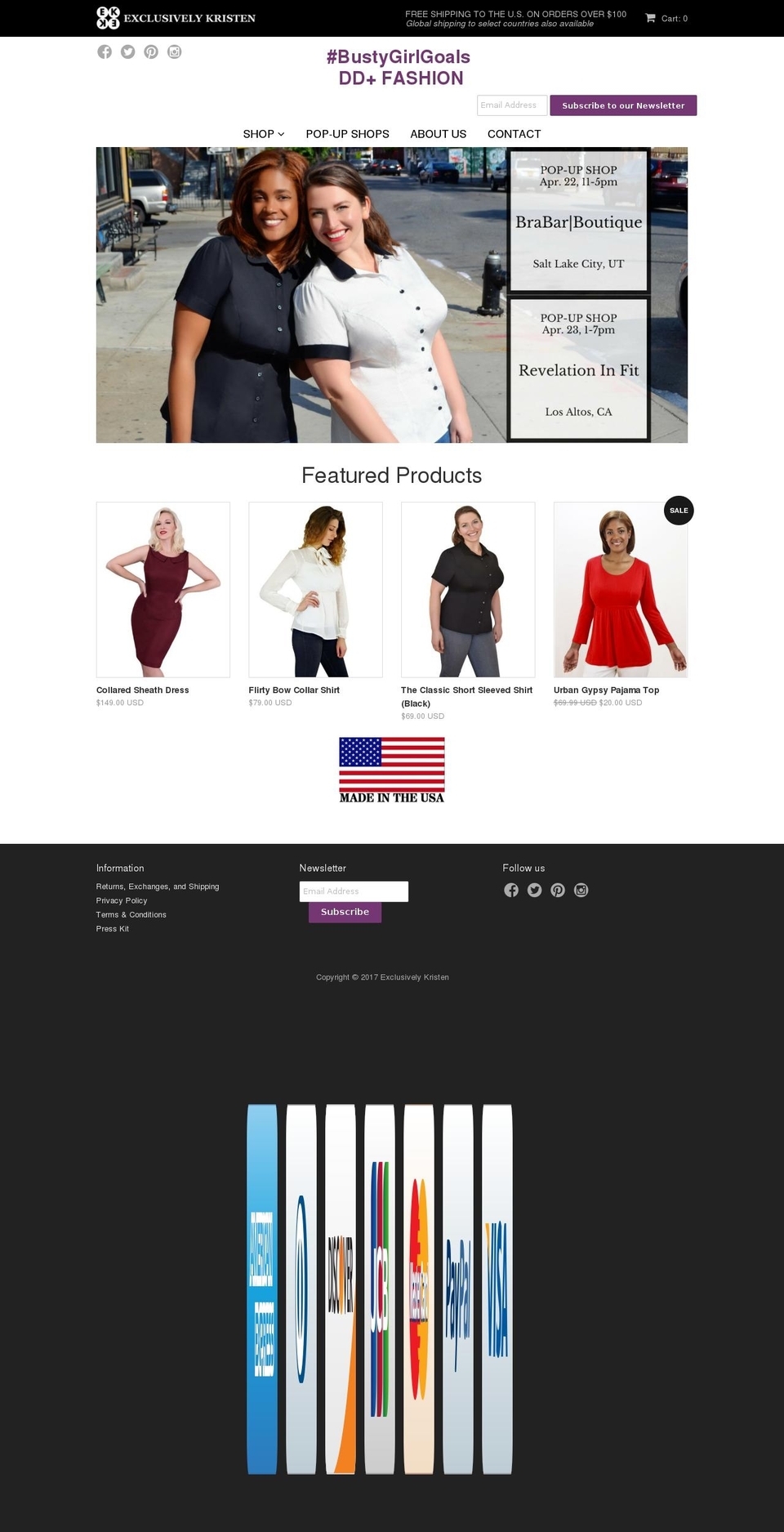 exclusivelykristen.com shopify website screenshot