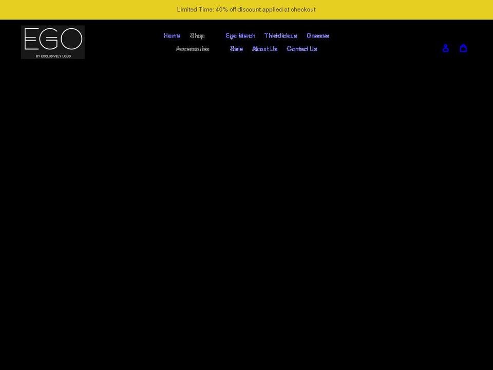 exclusivelyloud.com shopify website screenshot