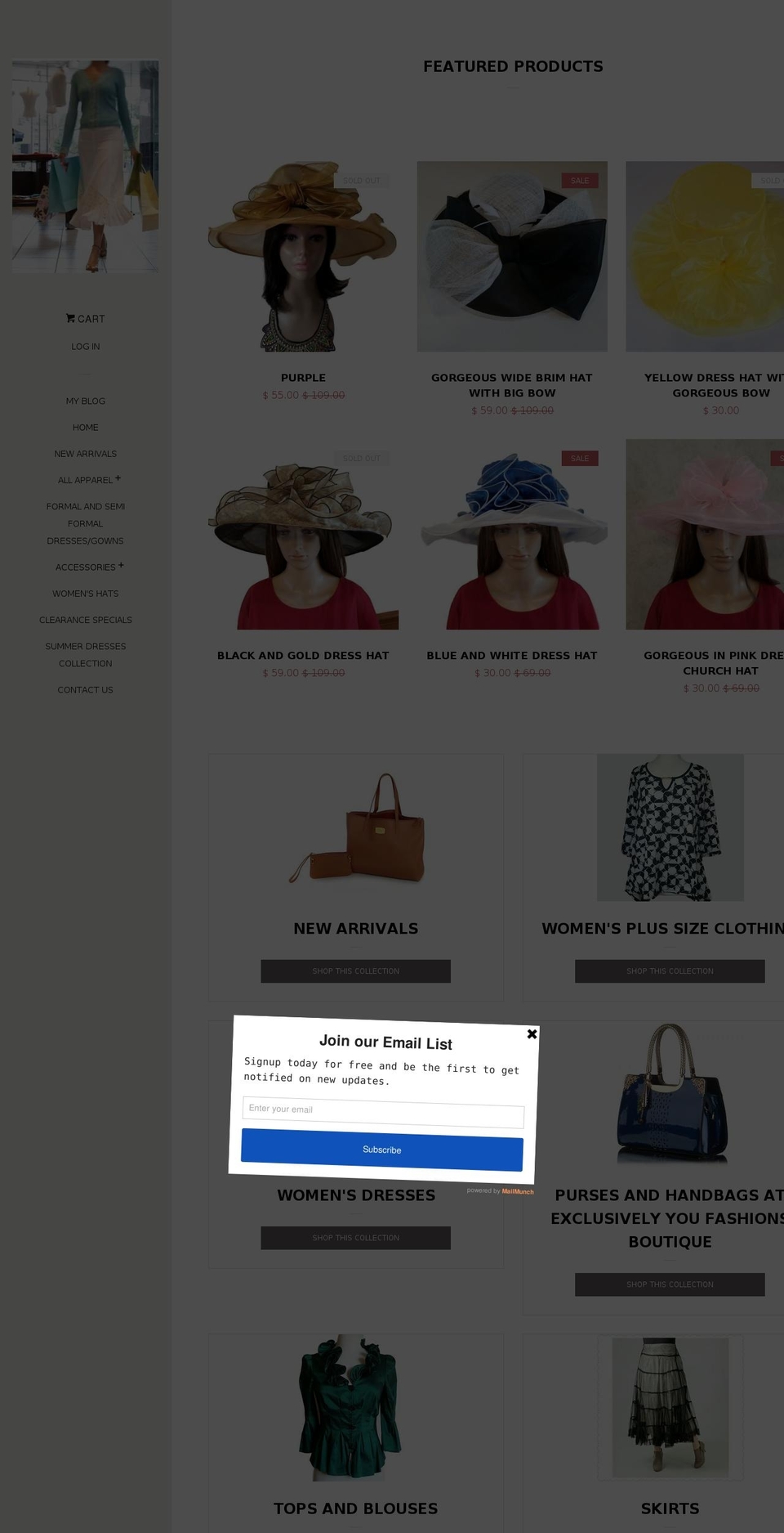 exclusivelyyoufashions.com shopify website screenshot