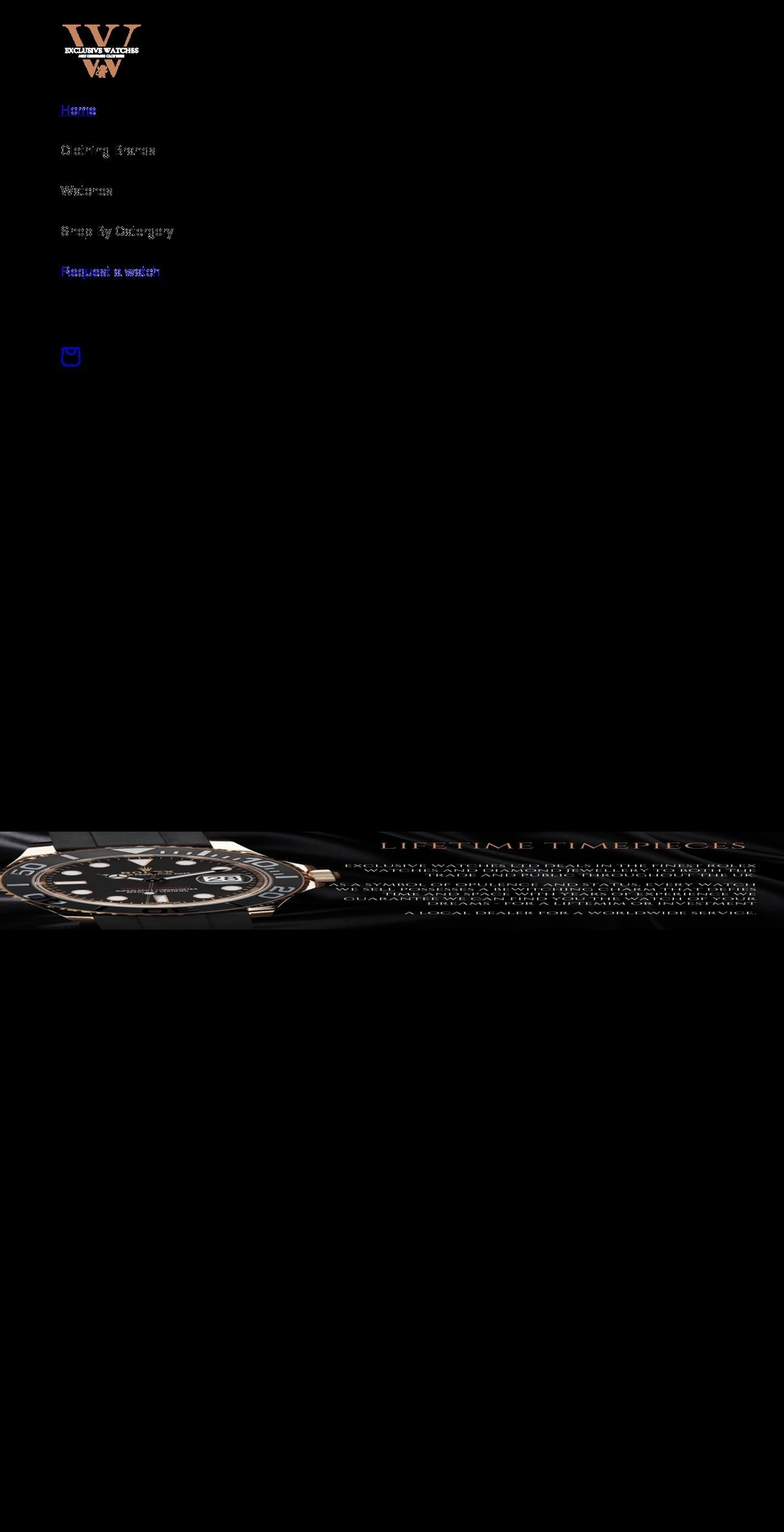 exclusiverolexwatches.co.uk shopify website screenshot