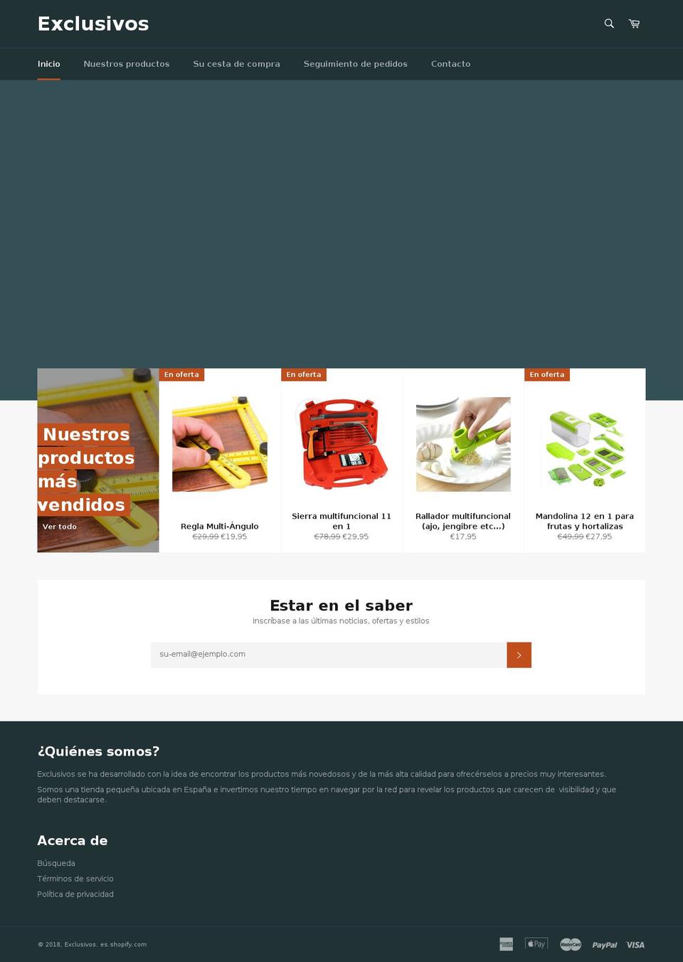 exclusivos.net shopify website screenshot
