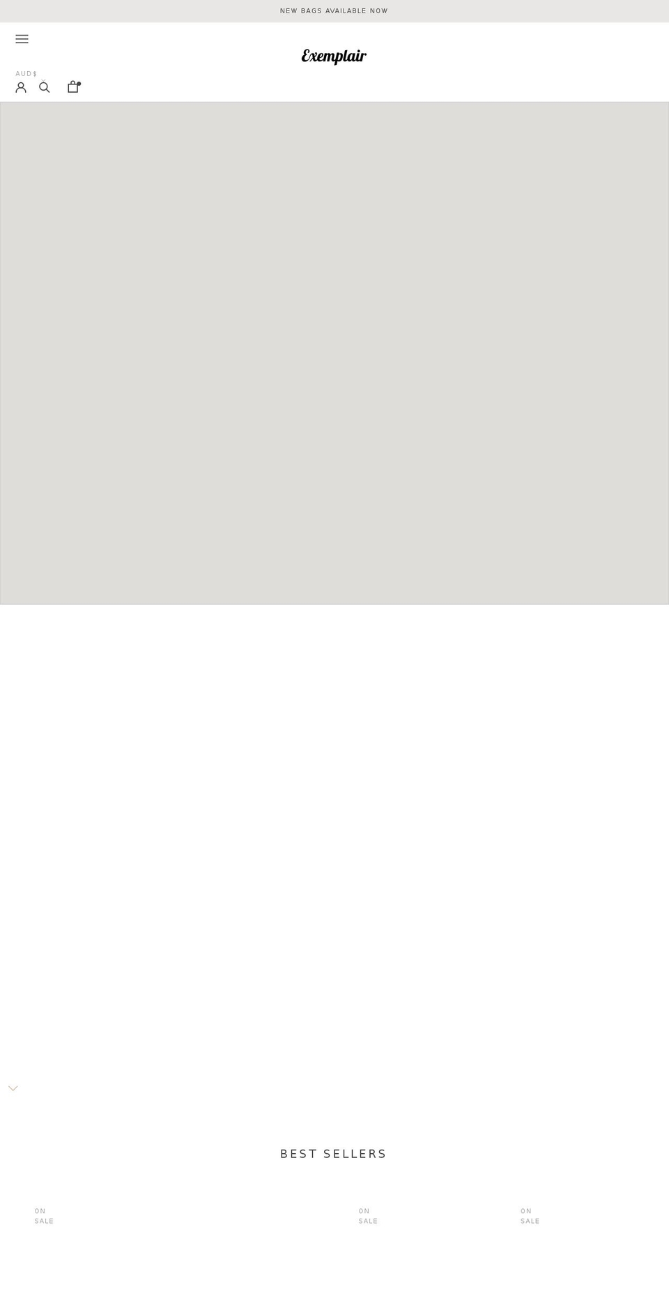 exemplair.com shopify website screenshot