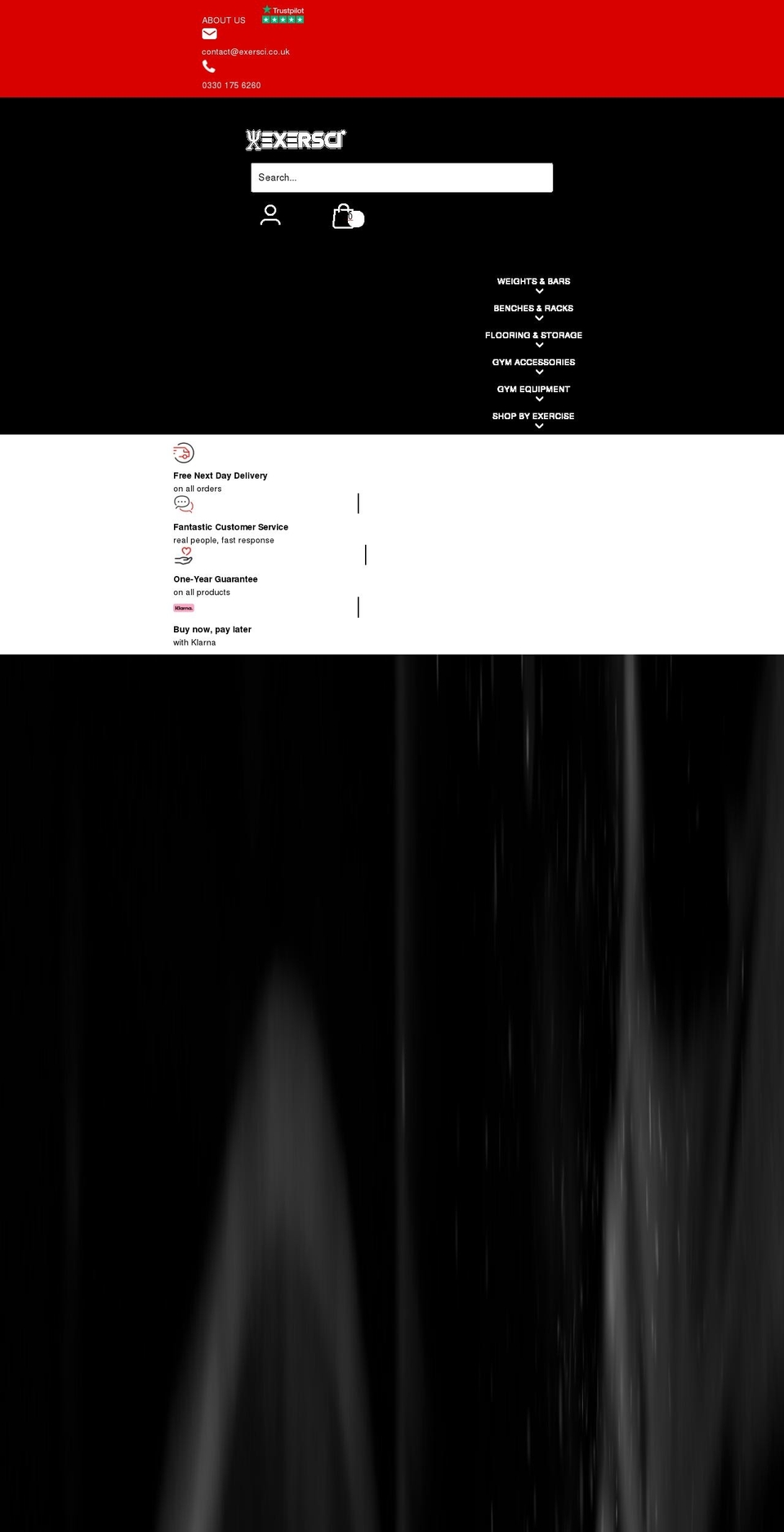 exersci.co.uk shopify website screenshot