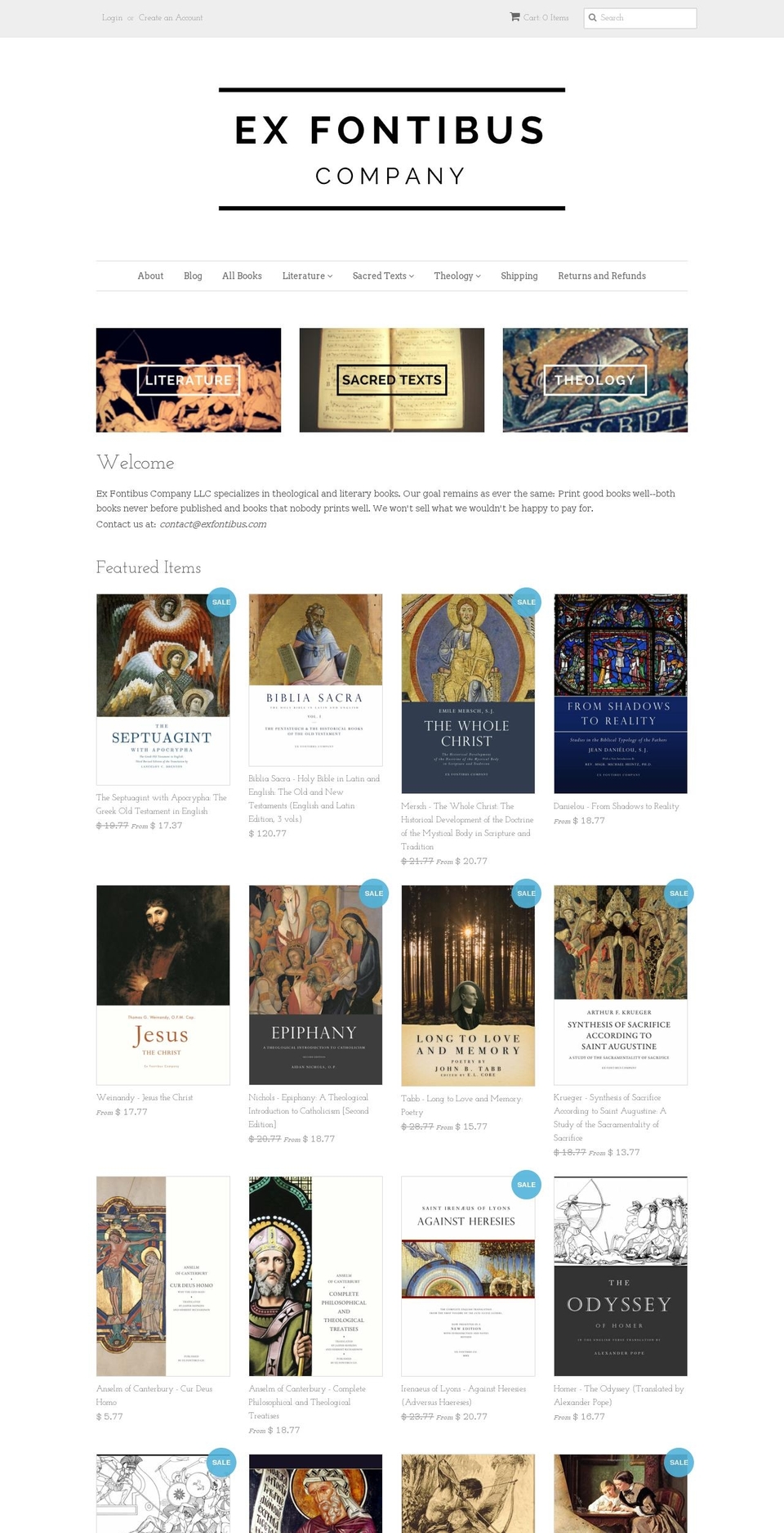 exfontibus.com shopify website screenshot