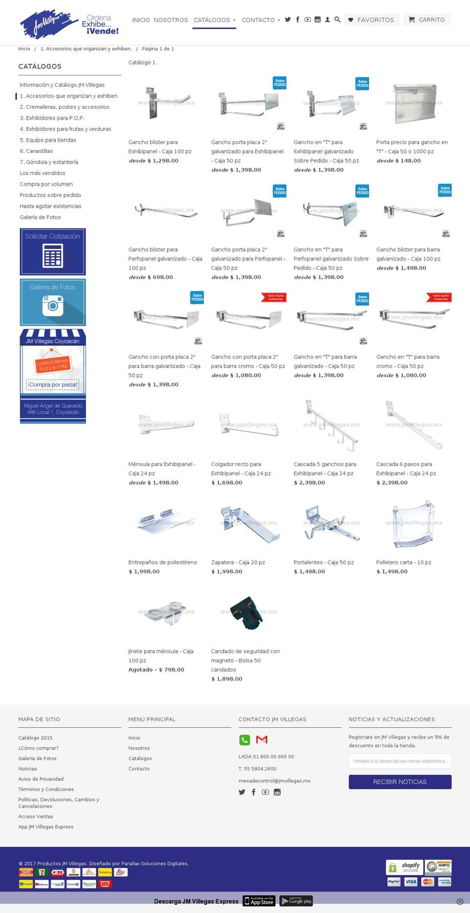 exhibypanel.com shopify website screenshot