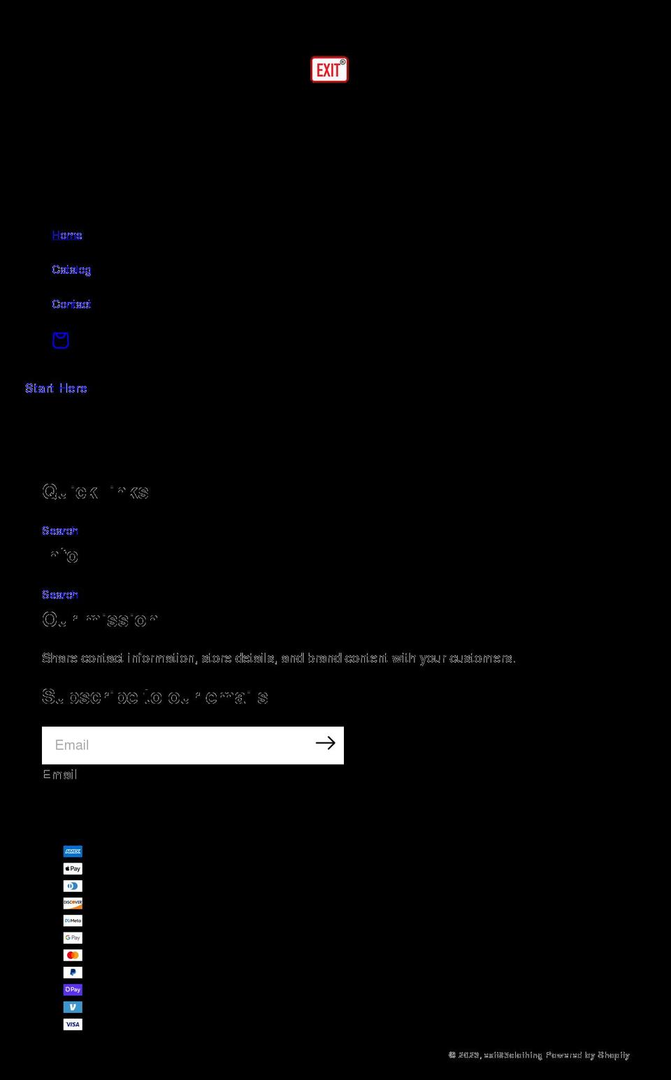 exit85.shop shopify website screenshot