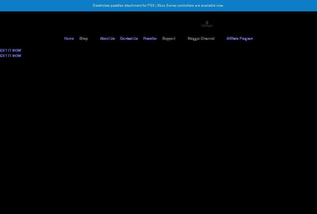 exknight.com shopify website screenshot